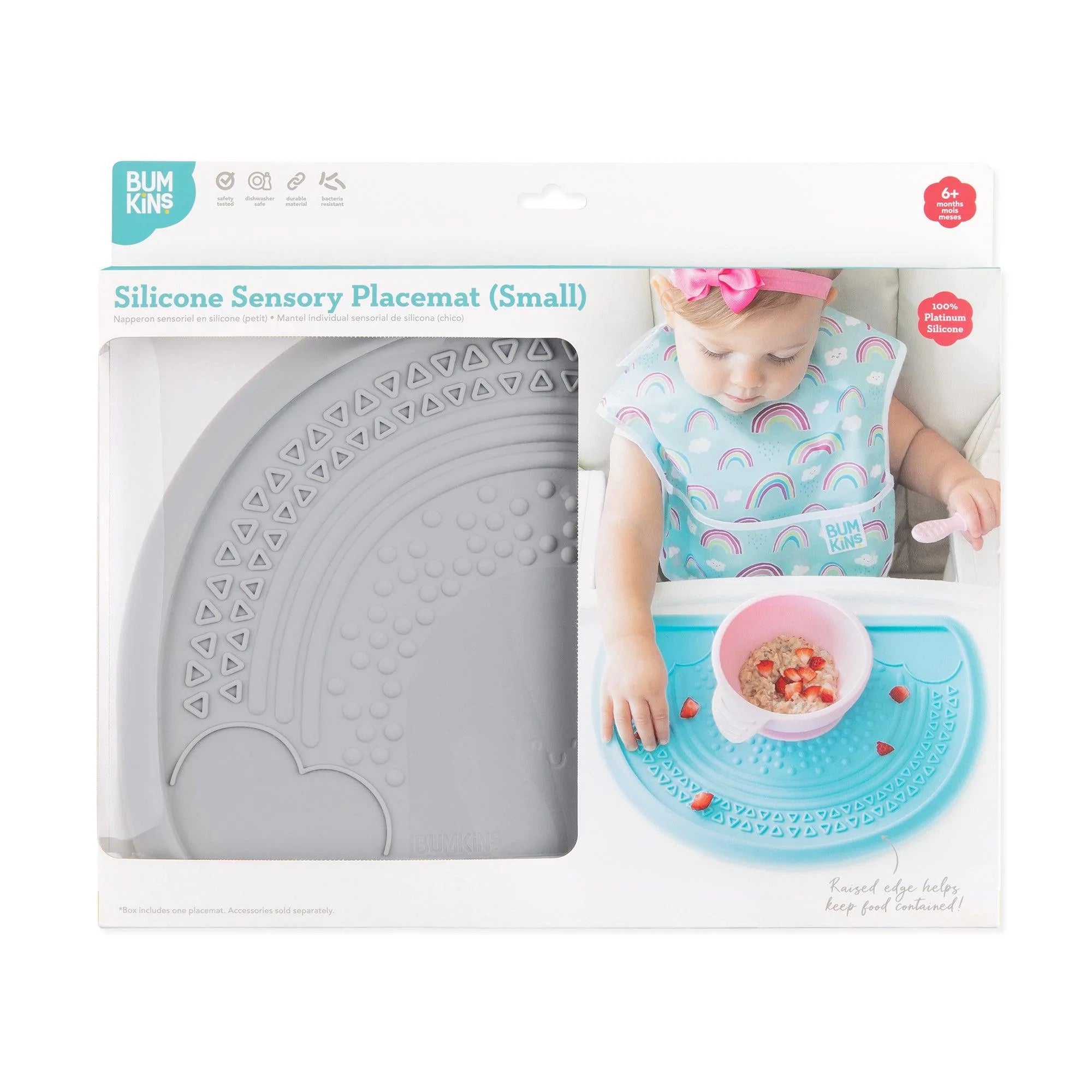 Silicone sensory placemat - Grey