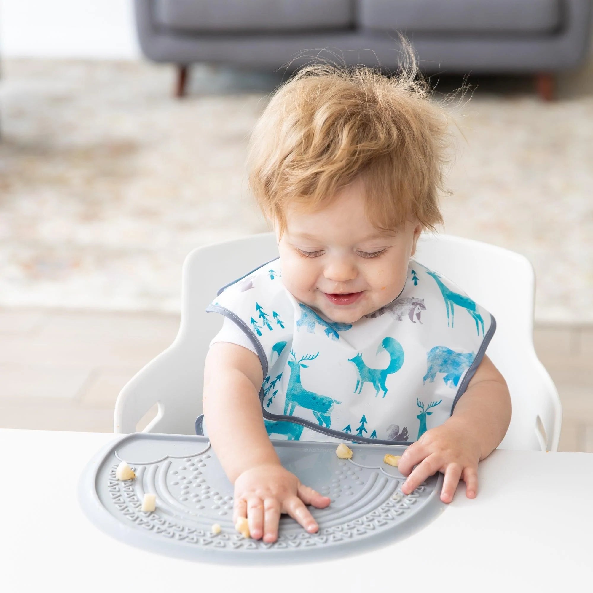 Silicone sensory placemat - Grey