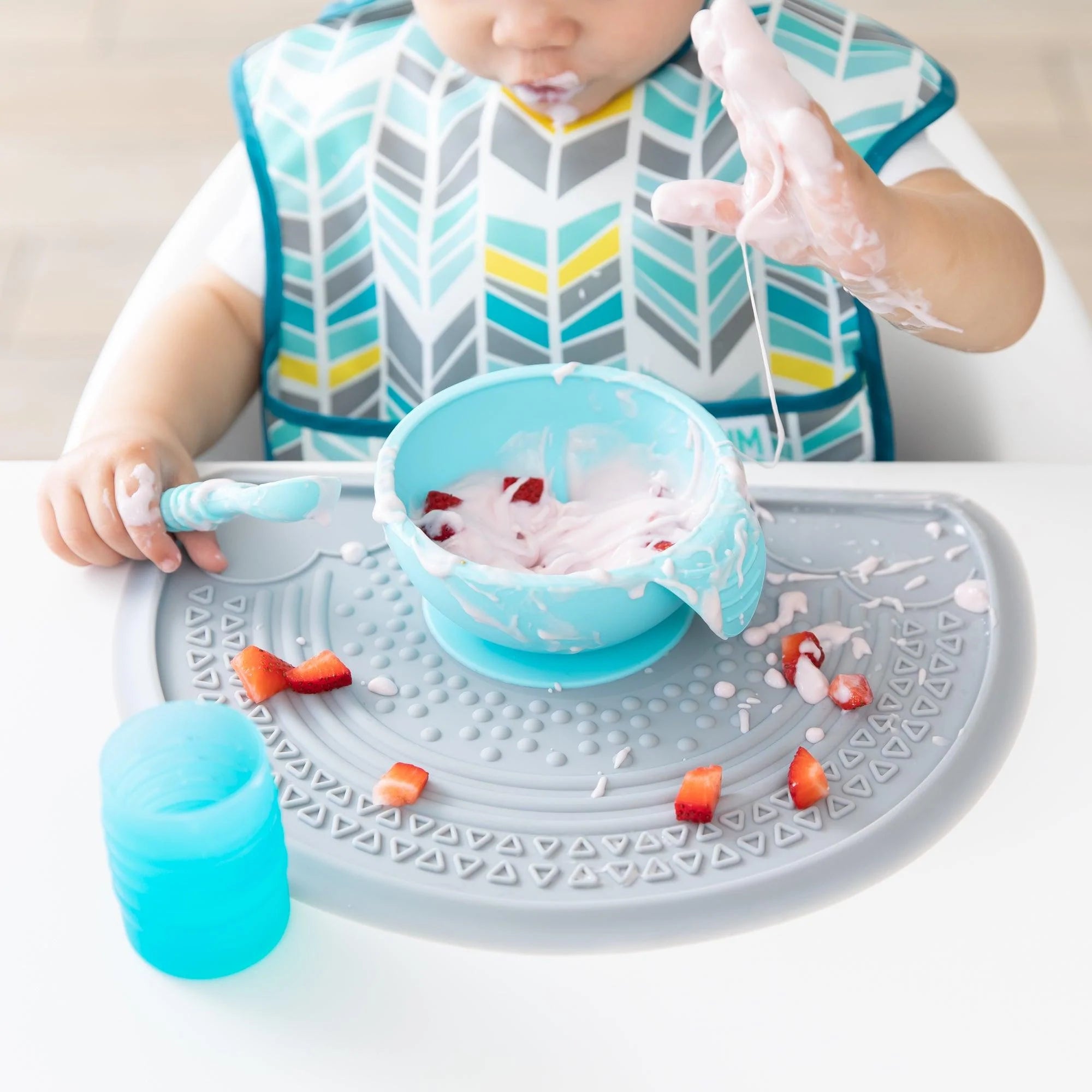 Silicone sensory placemat - Grey