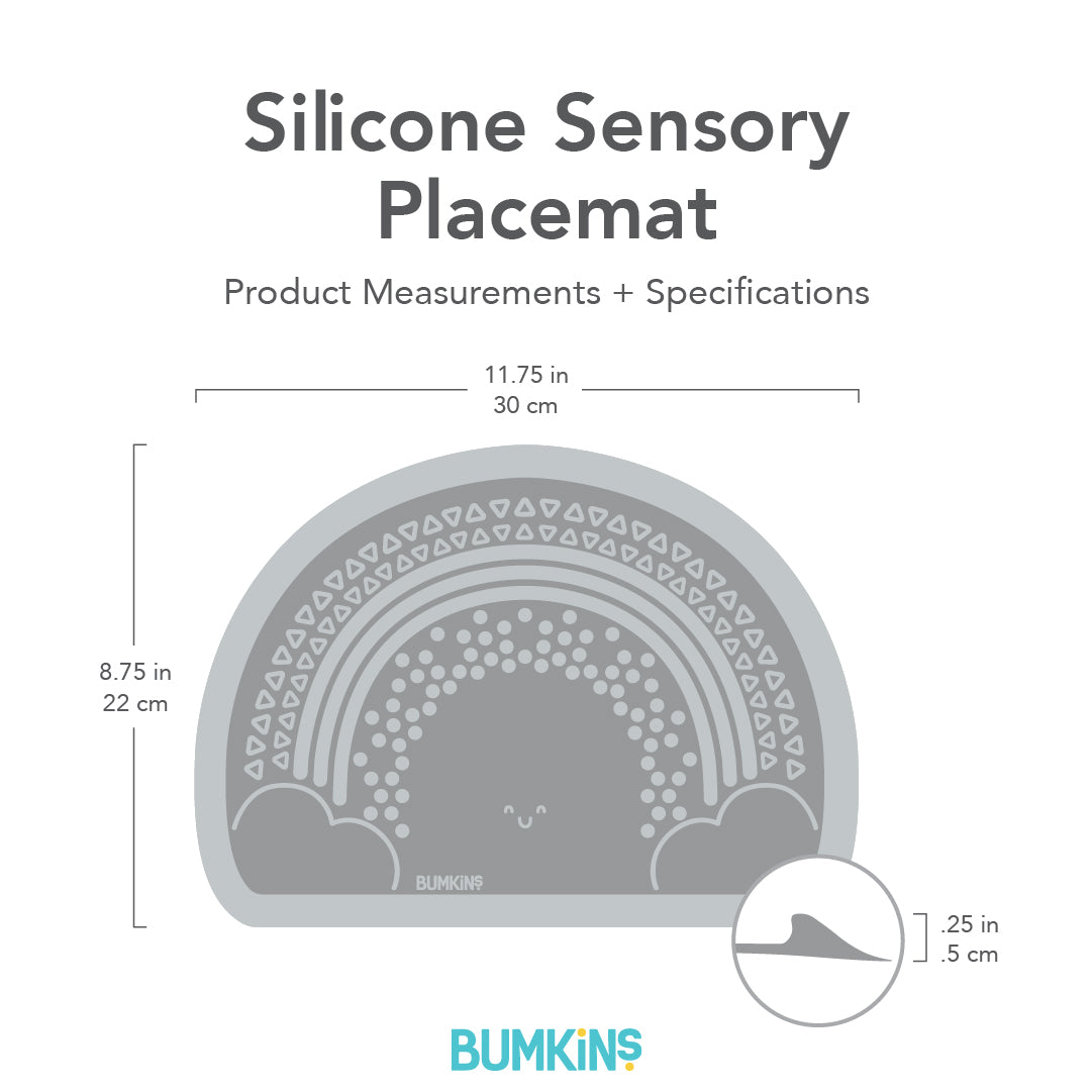 Silicone sensory placemat - Grey