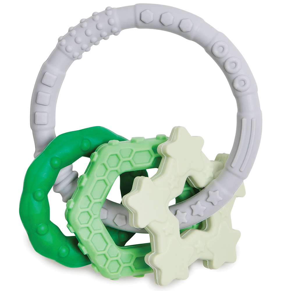 Silicone teething charms - Green