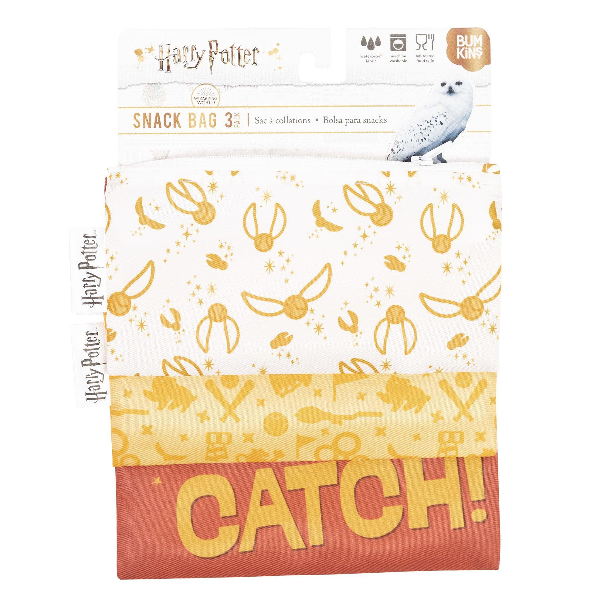 Reusable Snack Bag (3 pack) - Harry Potter - Quidditch