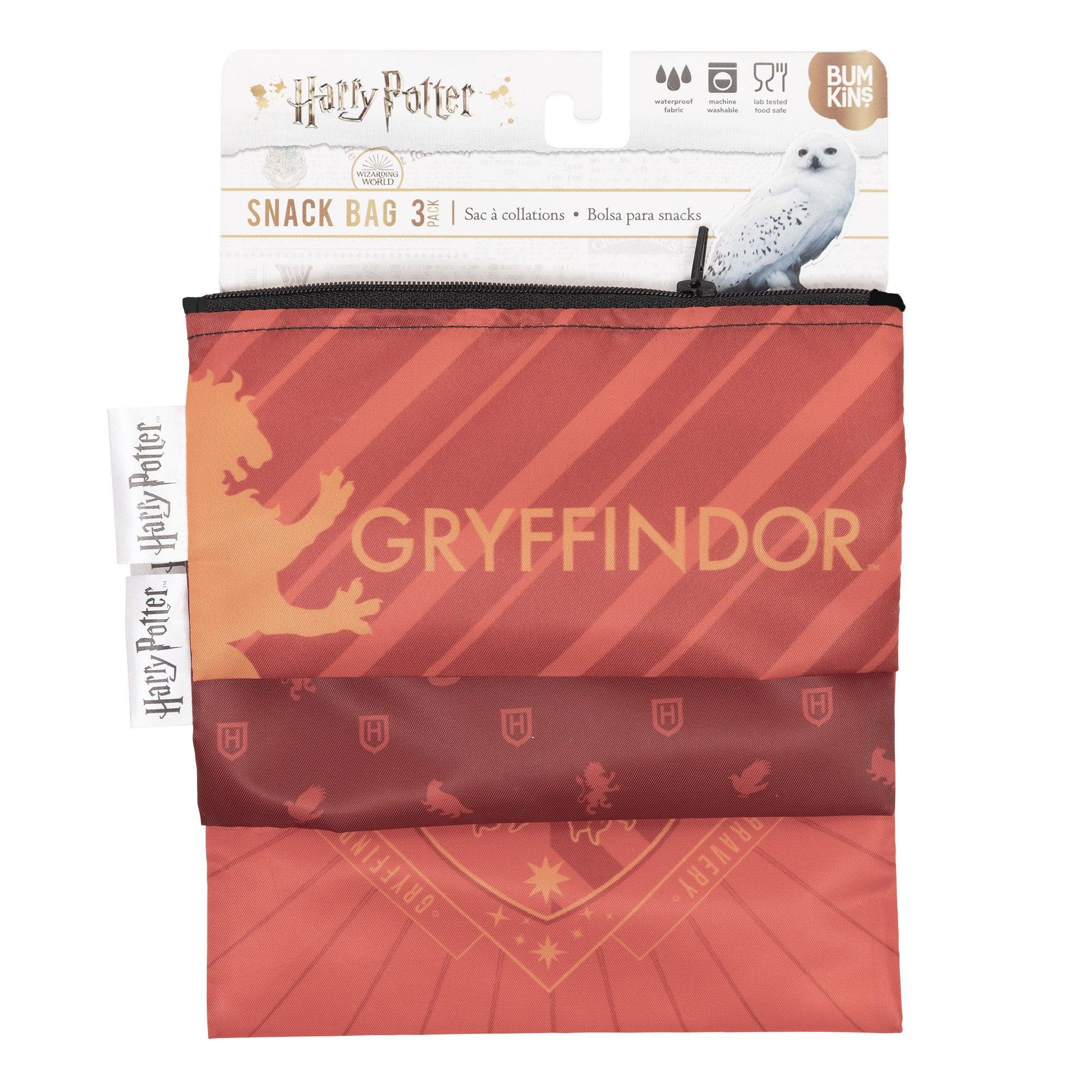 Reusable Snack Bag (3 pack) - Harry Potter - Gryffindor