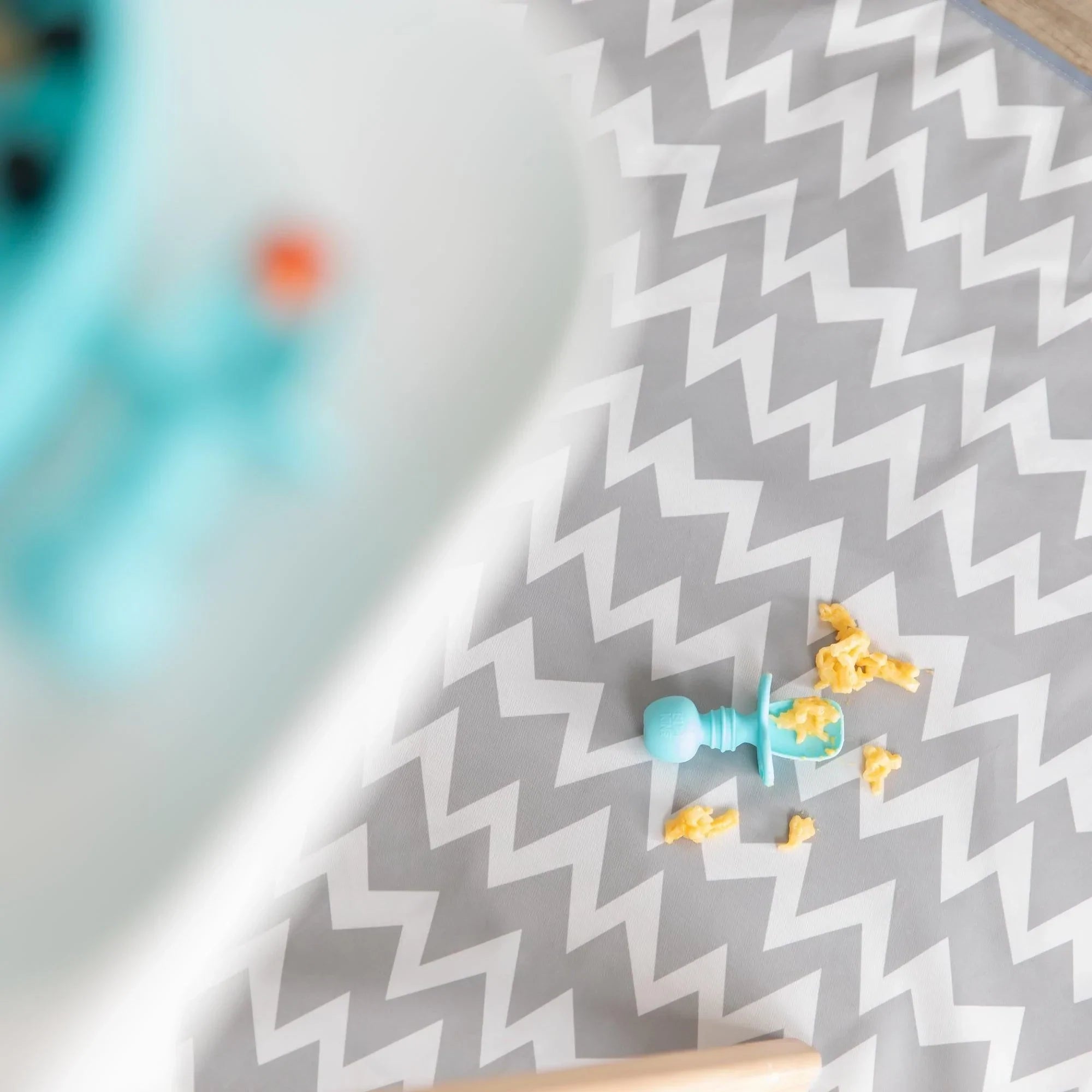 Splat Mat - Grey Chevron