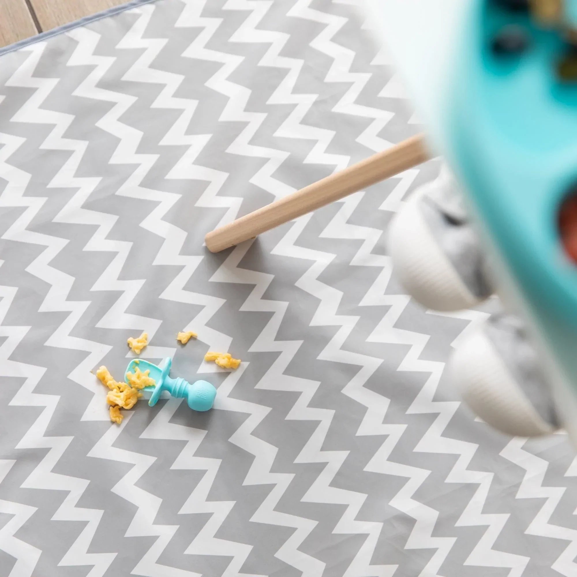 Splat Mat - Grey Chevron