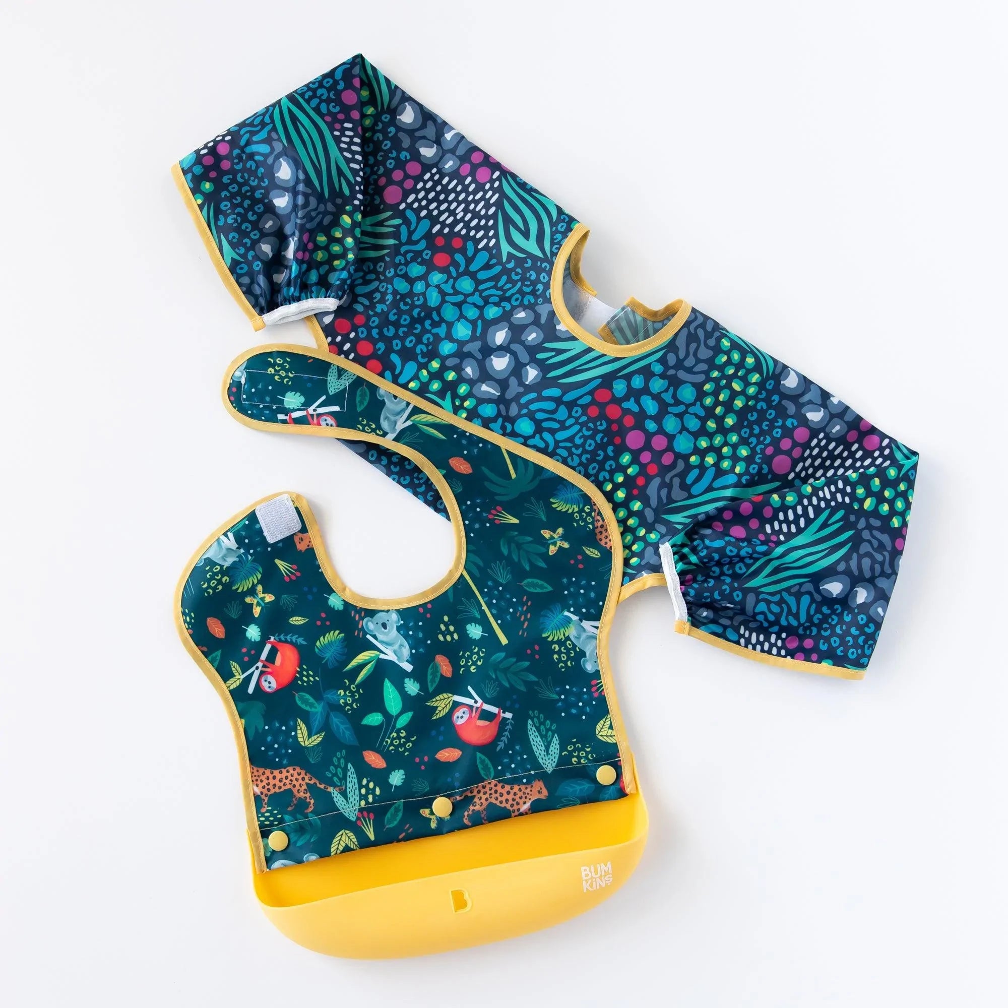 Swap pocket bib - Jungle & Animal Prints