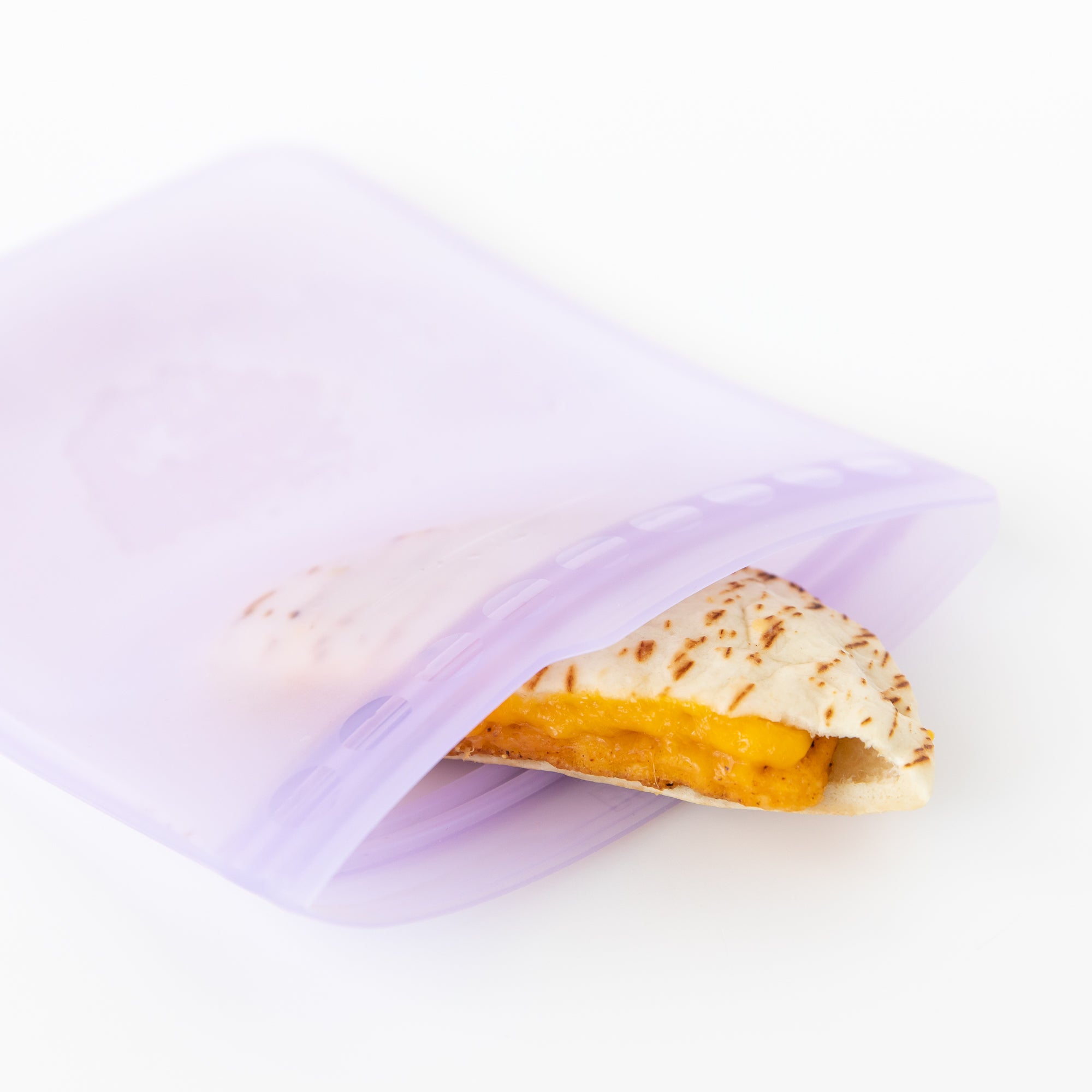 Silicone flat reusable bags (2 pack) - Purple Jelly