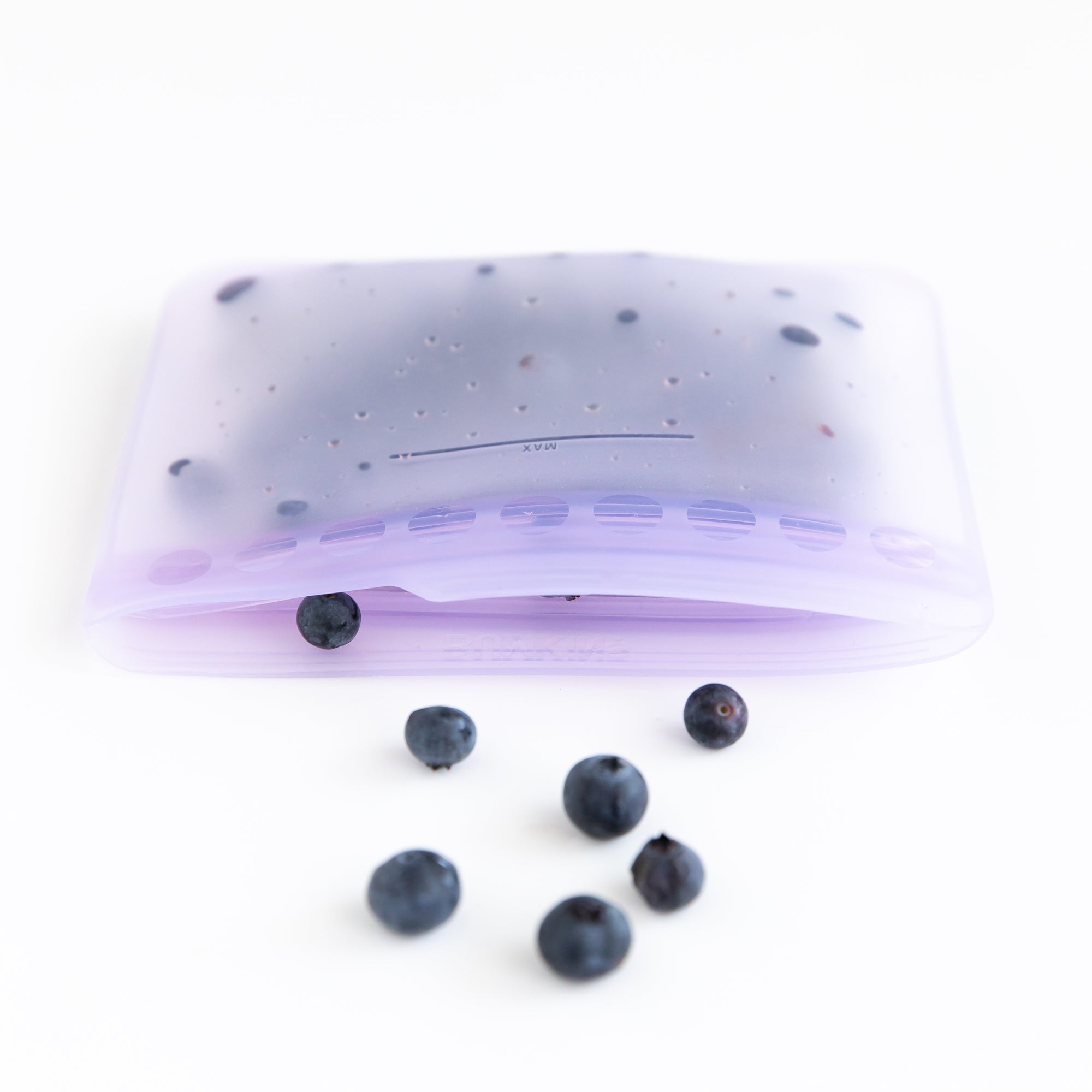 Silicone flat reusable bags (2 pack) - Purple Jelly