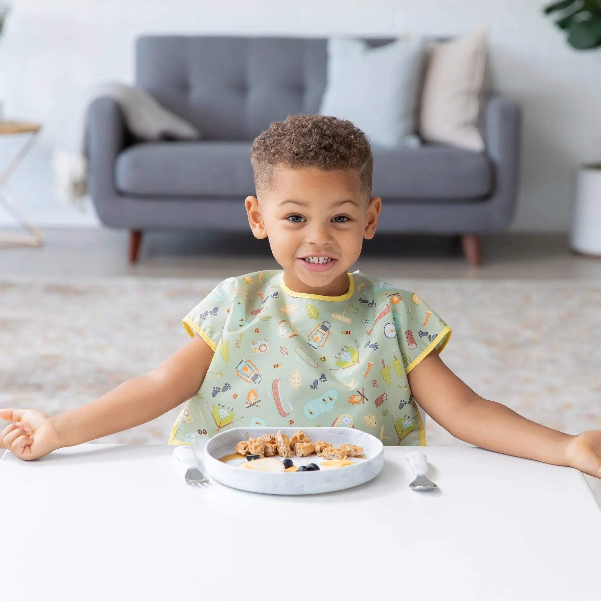 Silicone grip plate - Marble