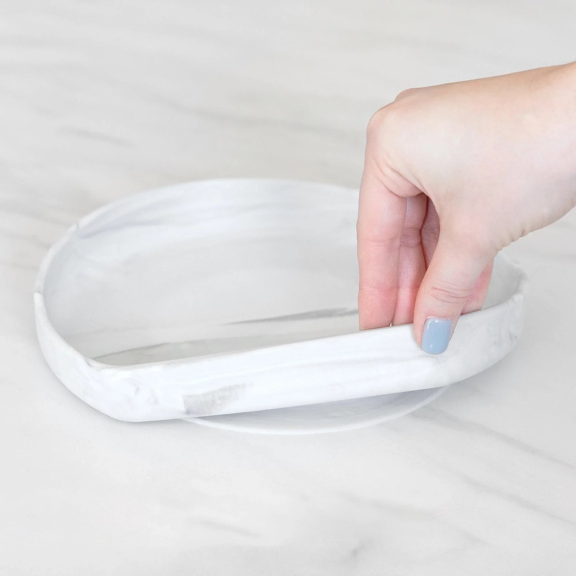 Silicone grip plate - Marble