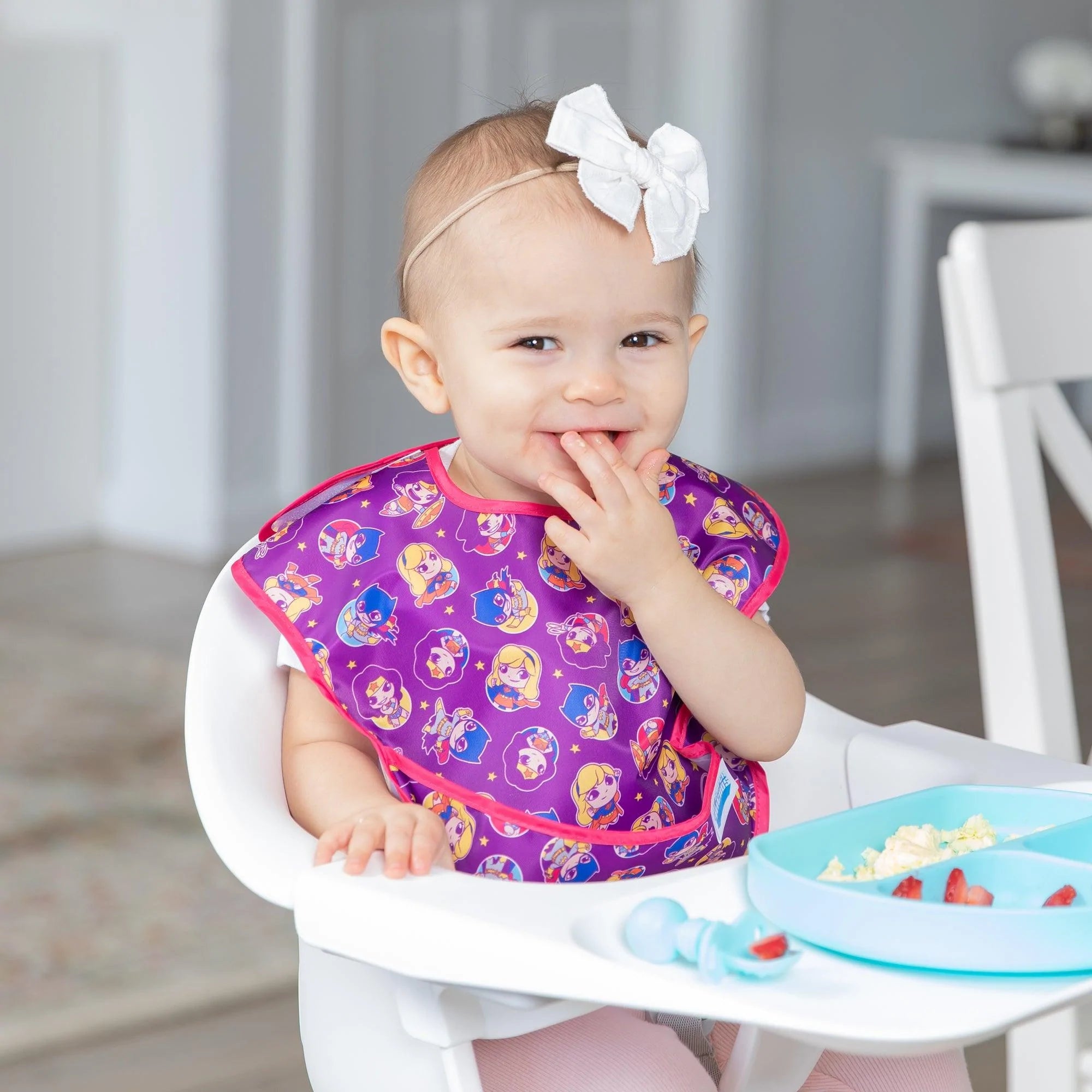 SuperBib® Babero para Bebés (3 paquete) - Super Friends Move Over