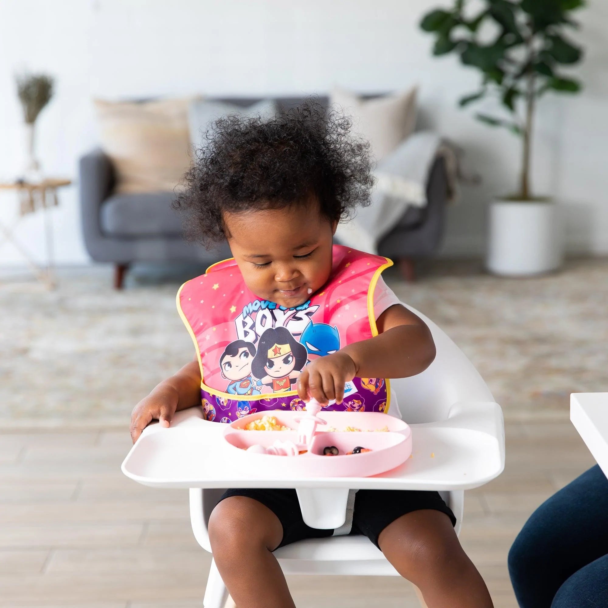 SuperBib® Babero para Bebés (3 paquete) - Super Friends Move Over