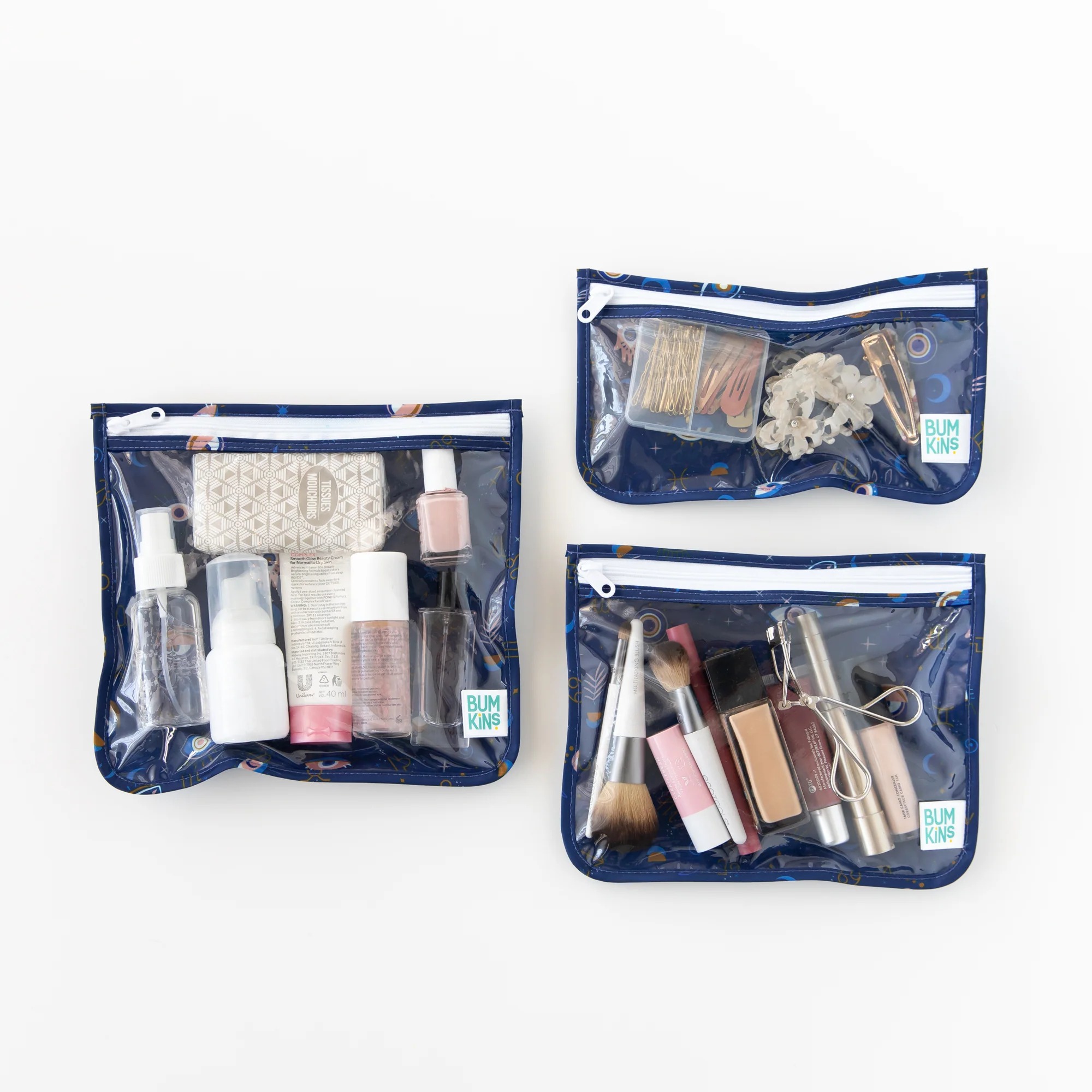 Clear travel bag (3 pack) - Evil Eye