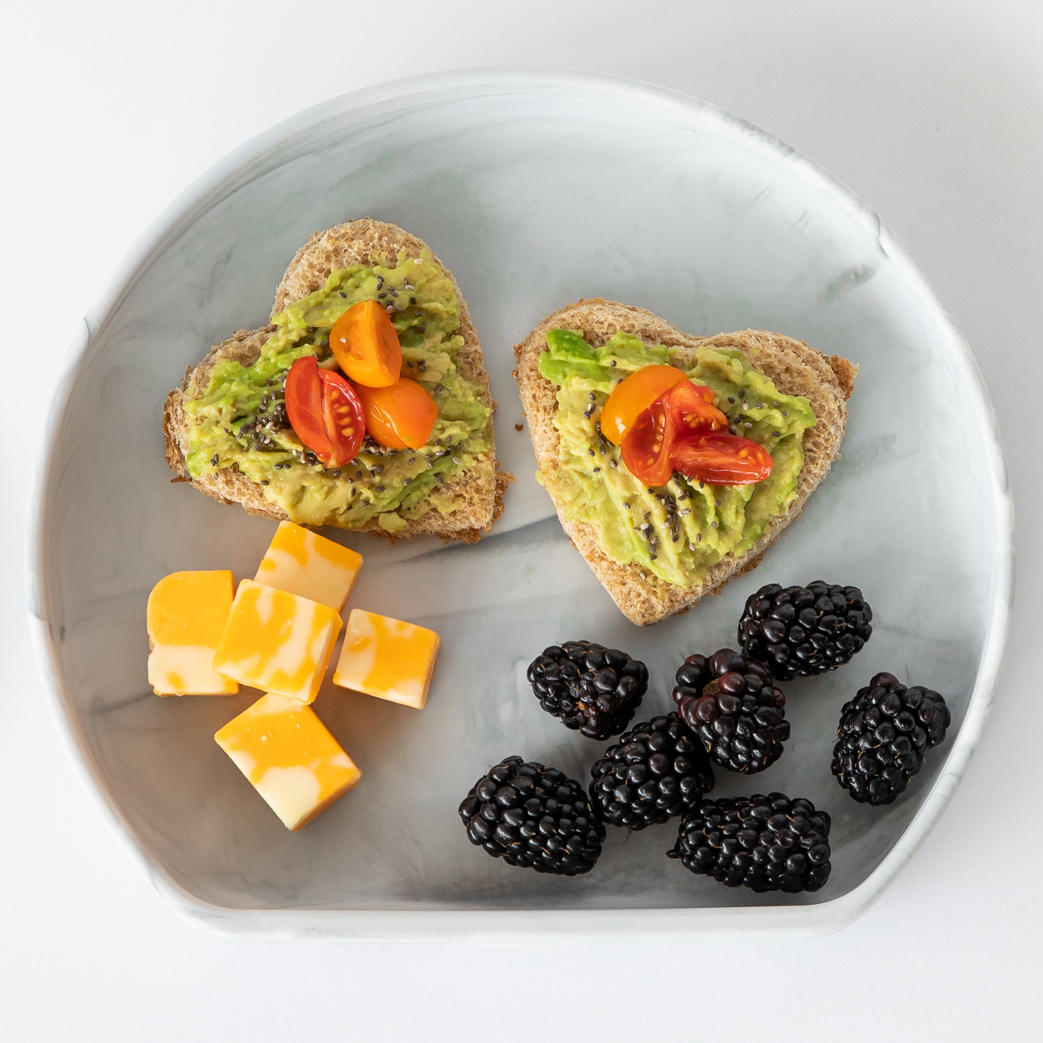 Silicone grip plate - Marble