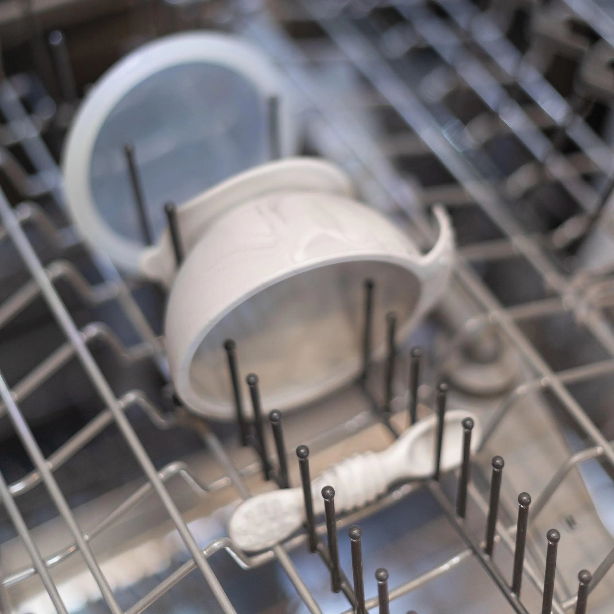 Silicone first feeding set - Marble