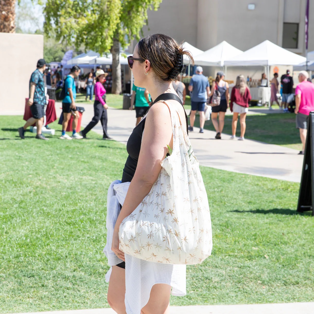 Packable Tote Bag - Palm Daze