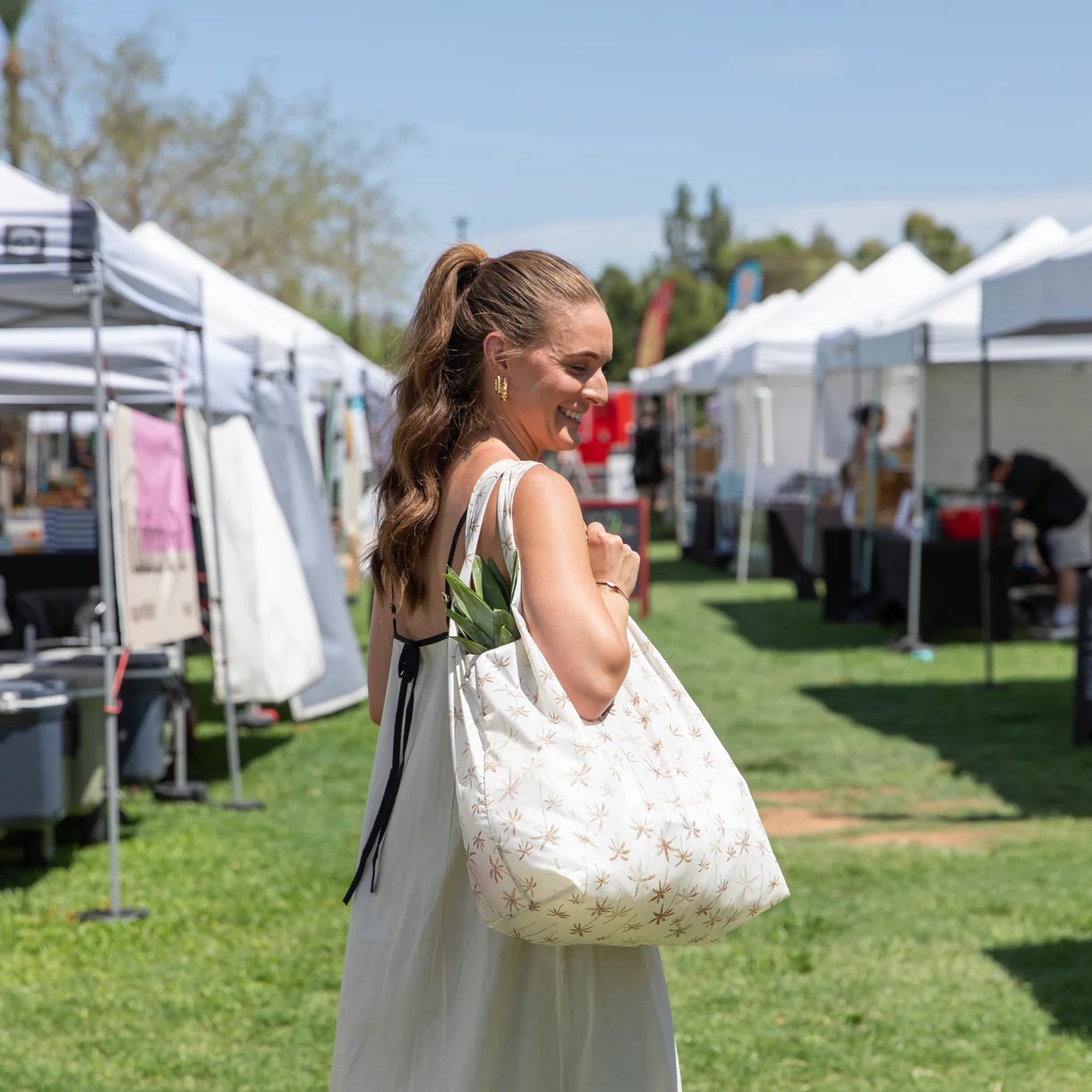 Packable Tote Bag - Palm Daze