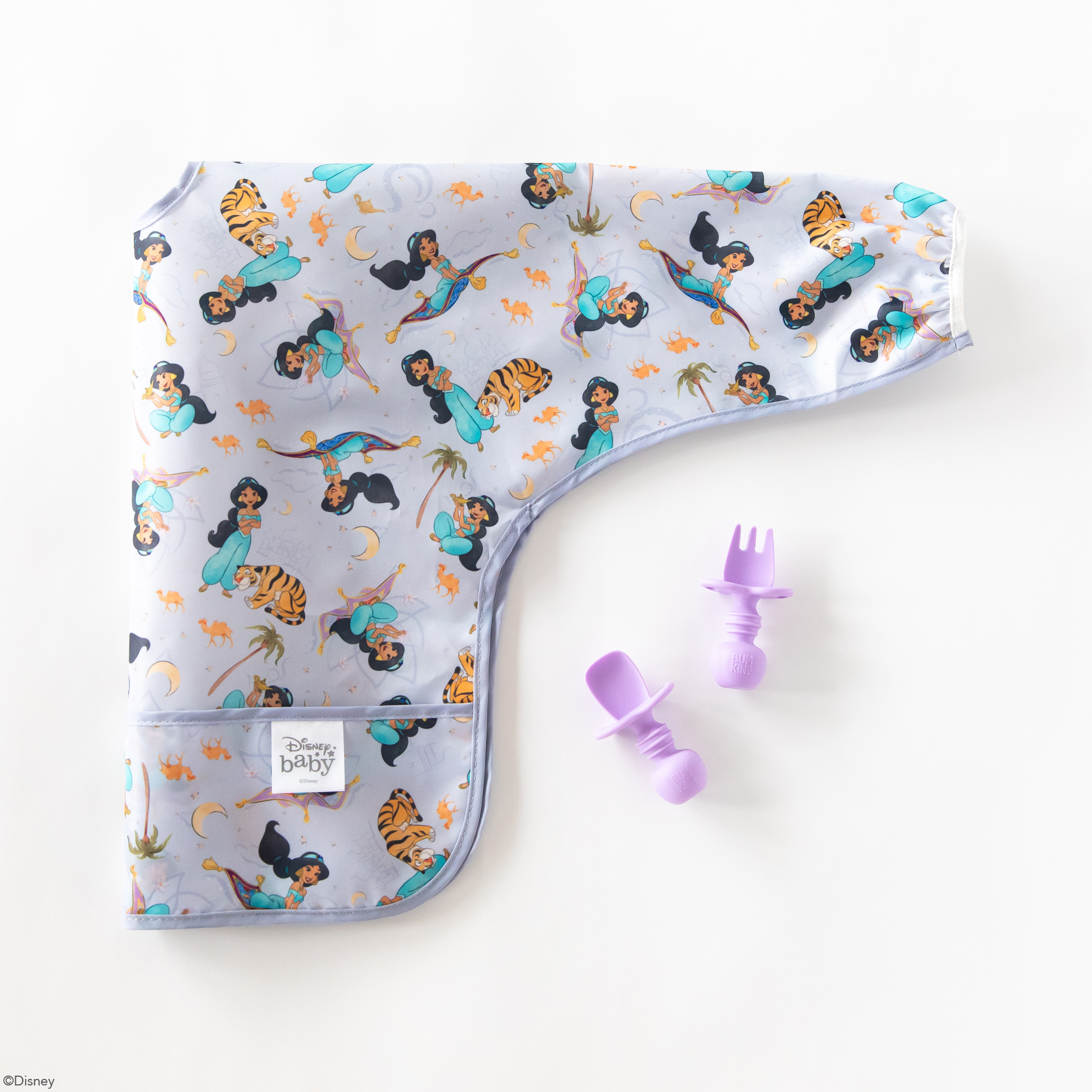 Deuxième Chance (sans emballage d'origine) - Bavoir à Manches - Princesse Jasmine de Disney