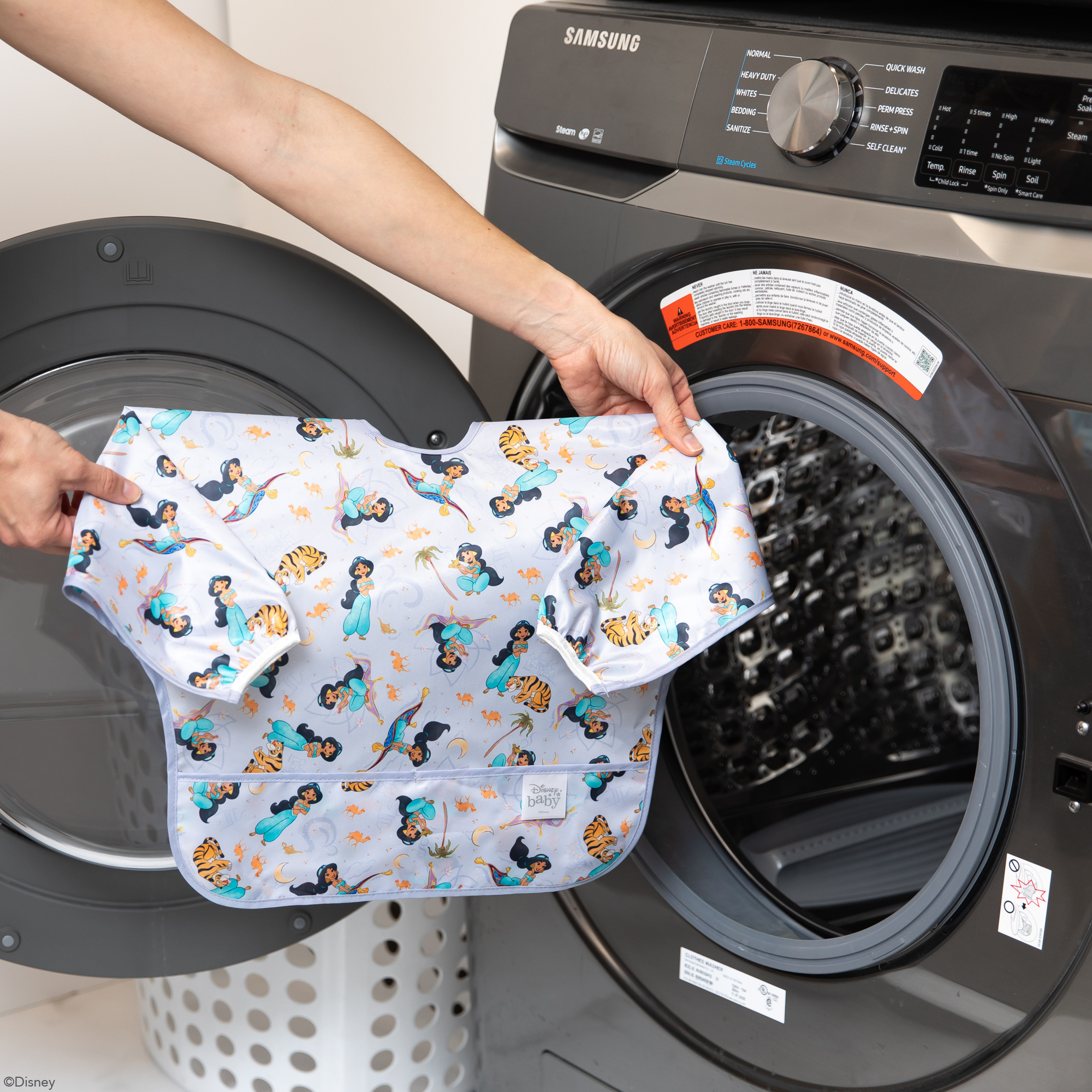 Deuxième Chance (sans emballage d'origine) - Bavoir à Manches - Princesse Jasmine de Disney