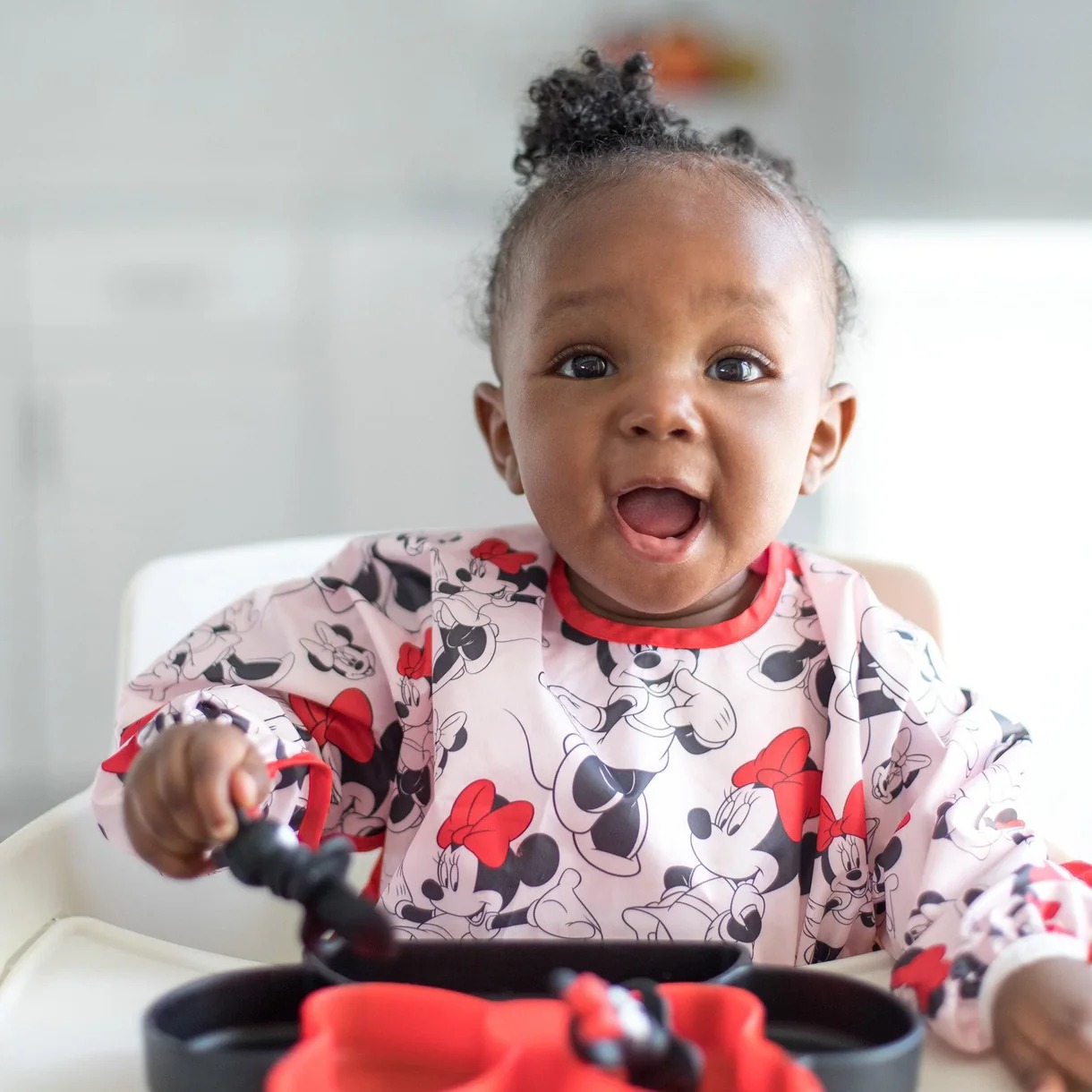 Second chance (no original packaging) - Sleeved bib - Disney Minnie Mouse - Pink