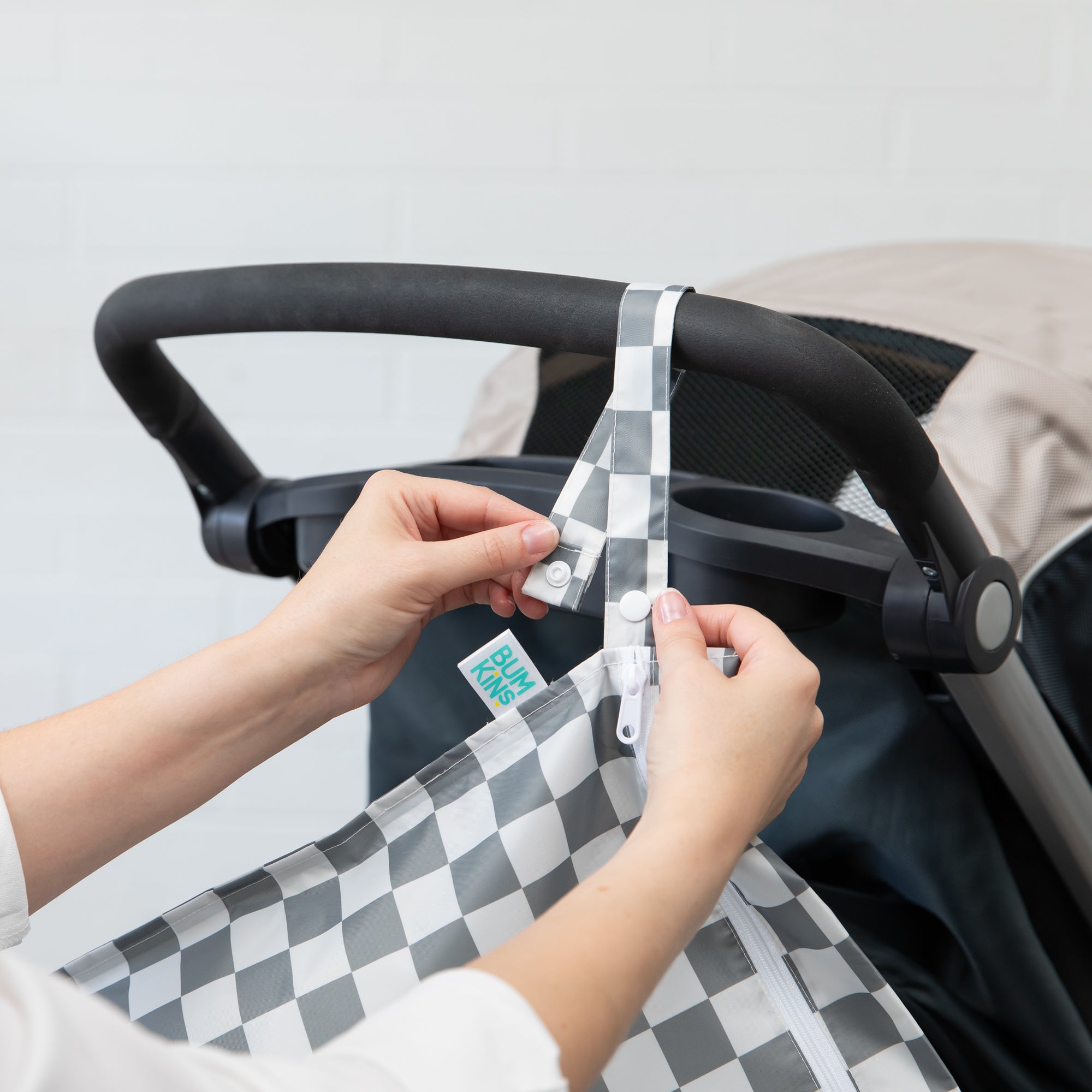 Deuxième Chance (sans emballage d'origine) - Sac Imperméable - Carreaux Gris