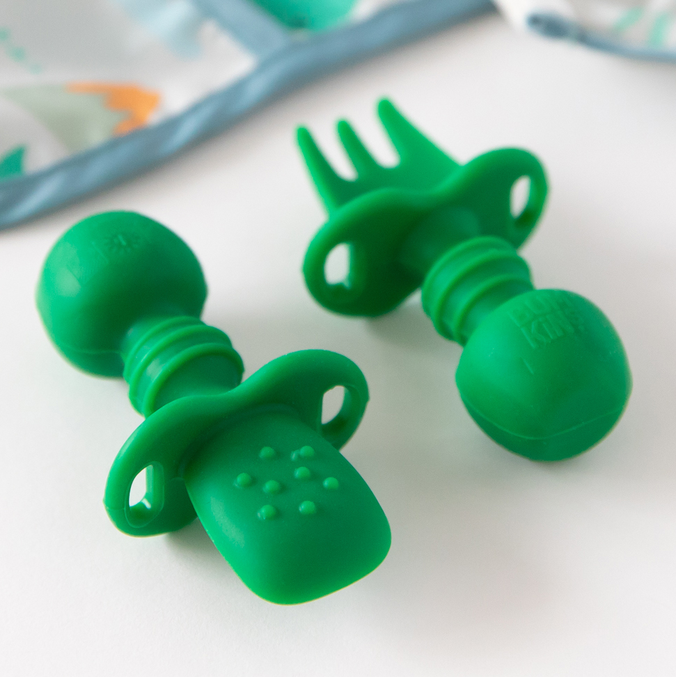 Deuxième Chance (sans emballage d'origine) - Chewtensils® Ustensiles en Silicone - Jade