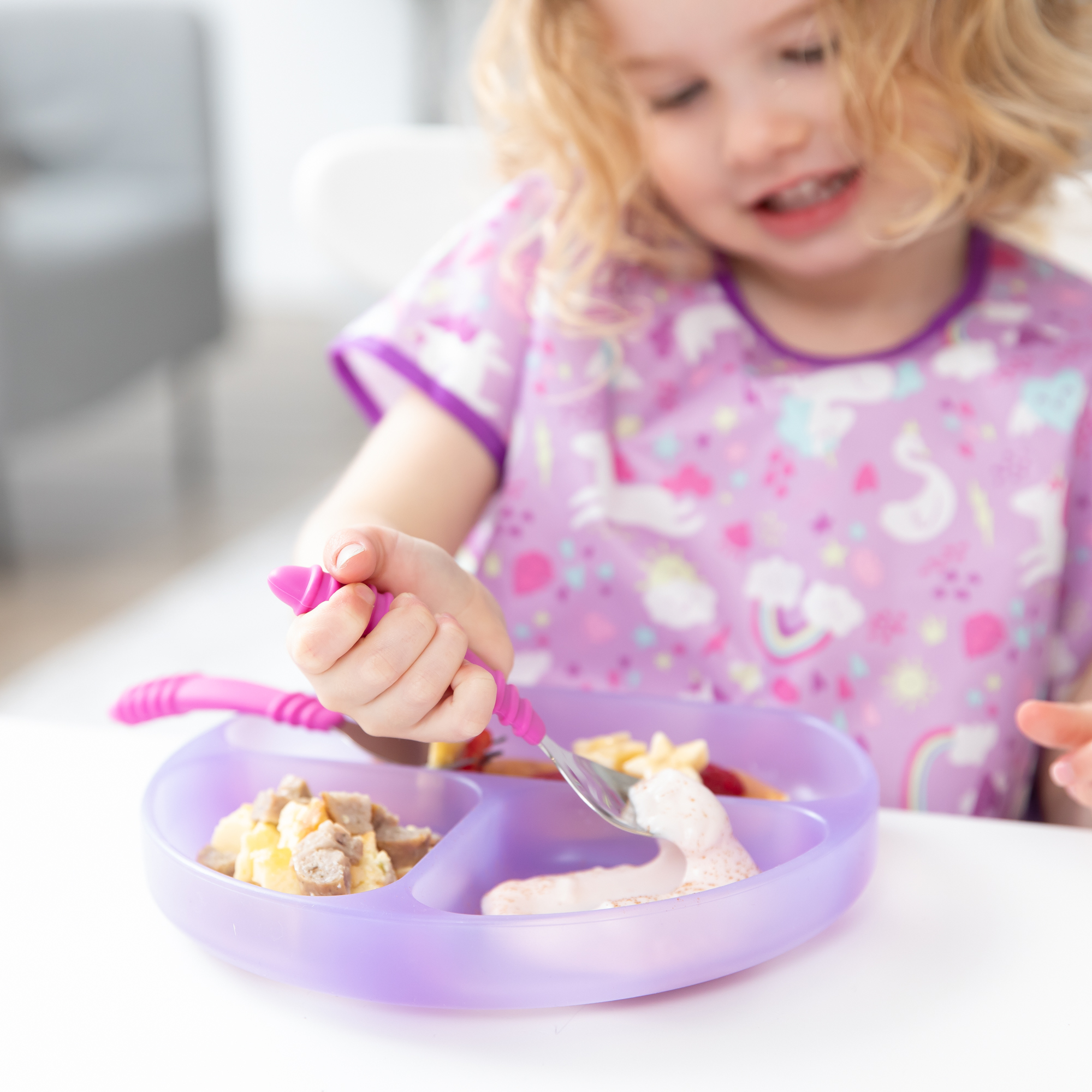 Second Chance (No Original Packaging) - Spoon + Fork - Fuchsia