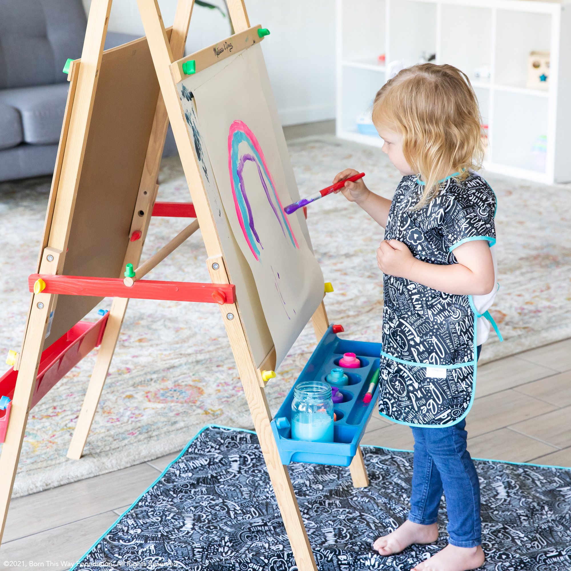 Second chance (no original packaging) - Short-sleeved art smock - Be Kind