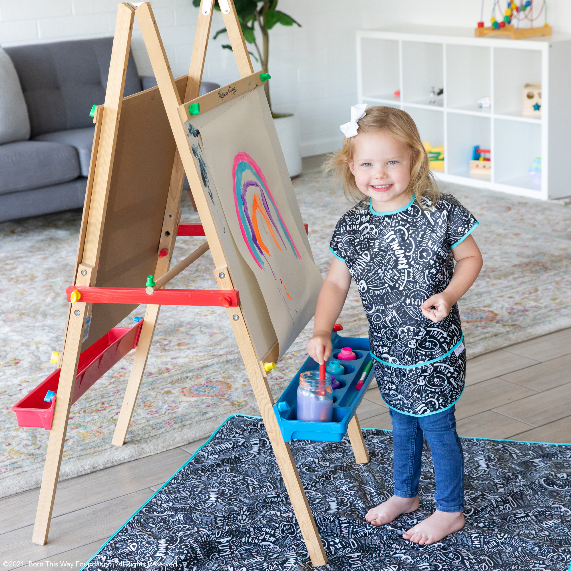 Second chance (no original packaging) - Short-sleeved art smock - Be Kind