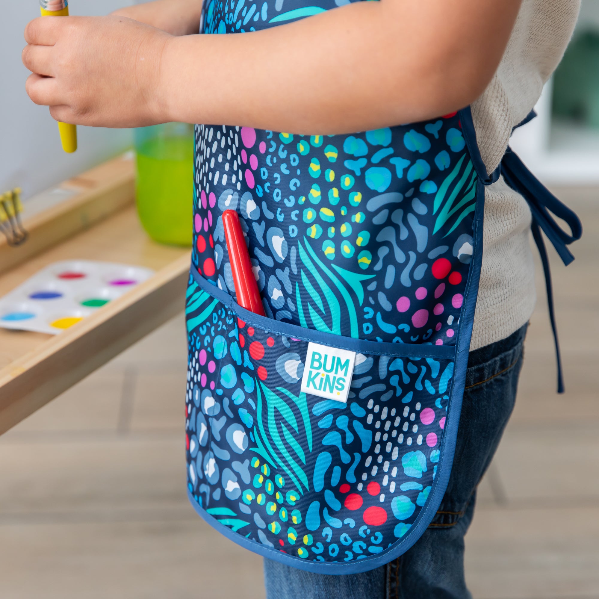 Second Chance (No Original Packaging) - Short-Sleeved Art Smock - Animal Prints