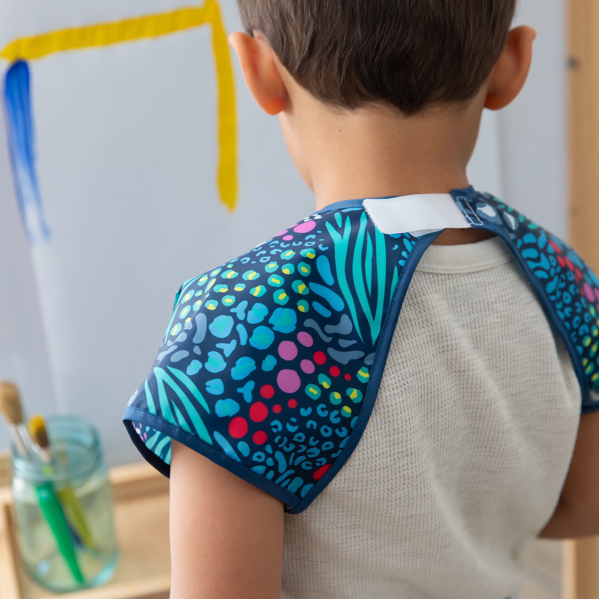 Second Chance (No Original Packaging) - Short-Sleeved Art Smock - Animal Prints