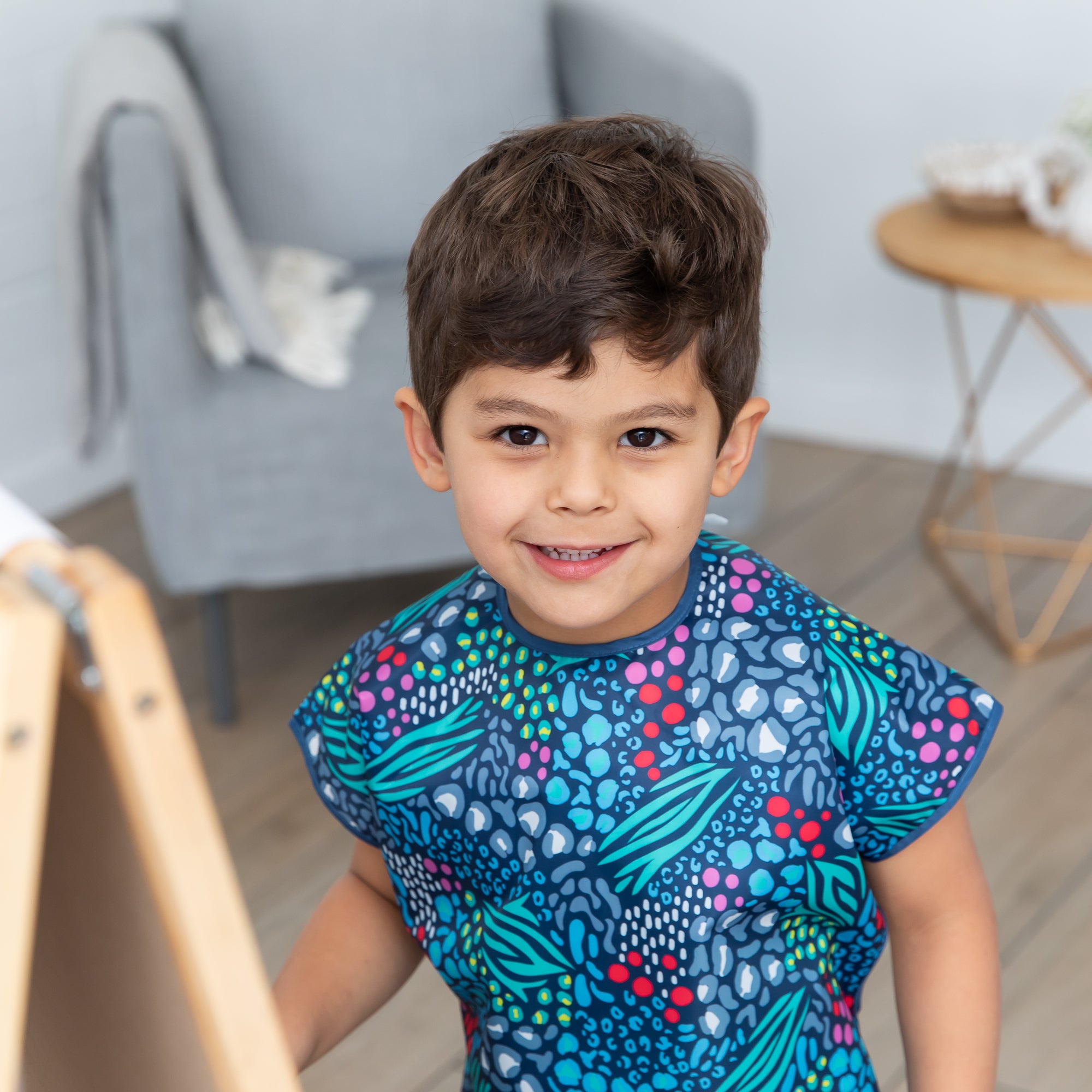 Second Chance (No Original Packaging) - Short-Sleeved Art Smock - Animal Prints