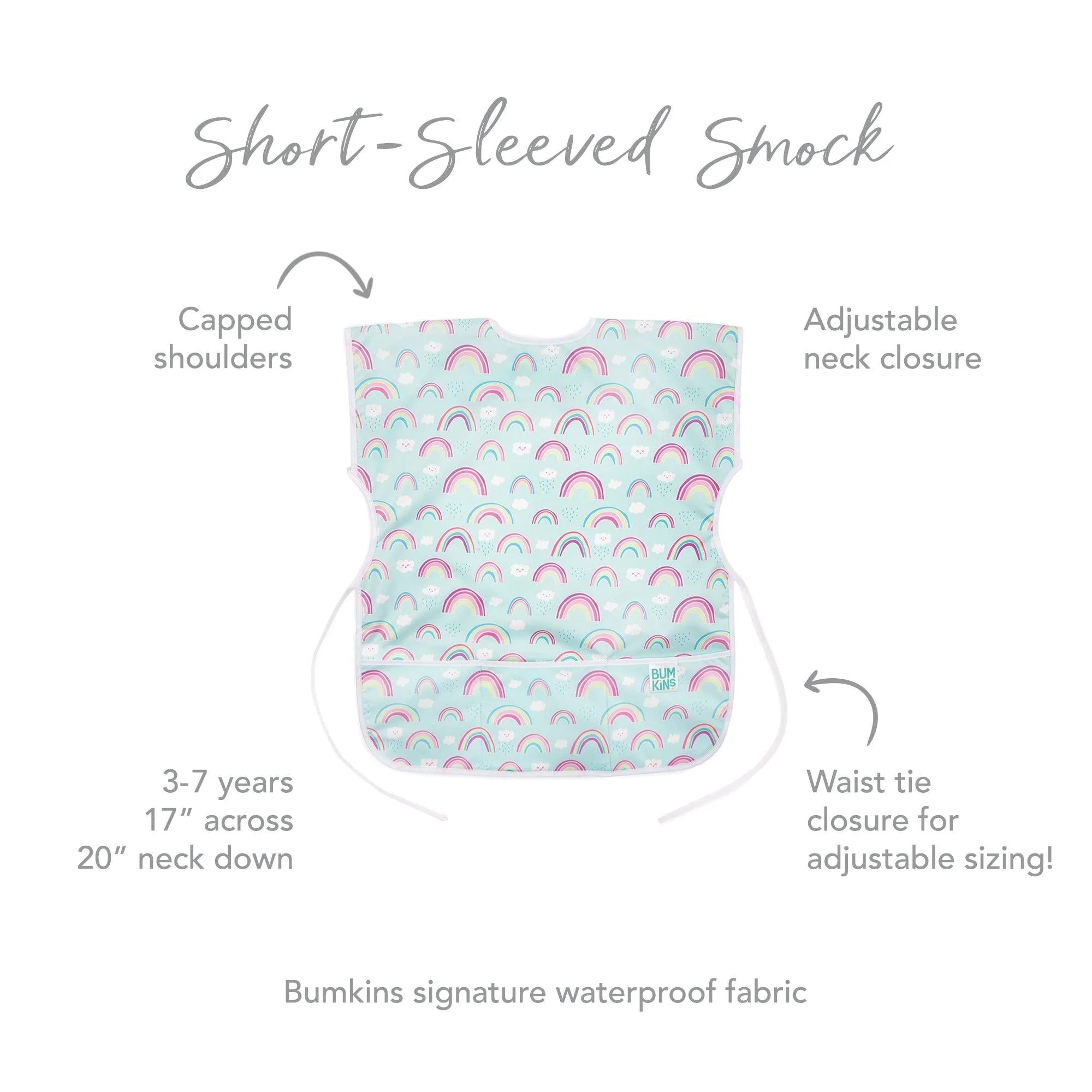 Second Chance (No Original Packaging) - Short-Sleeved Art Smock - Rainbows