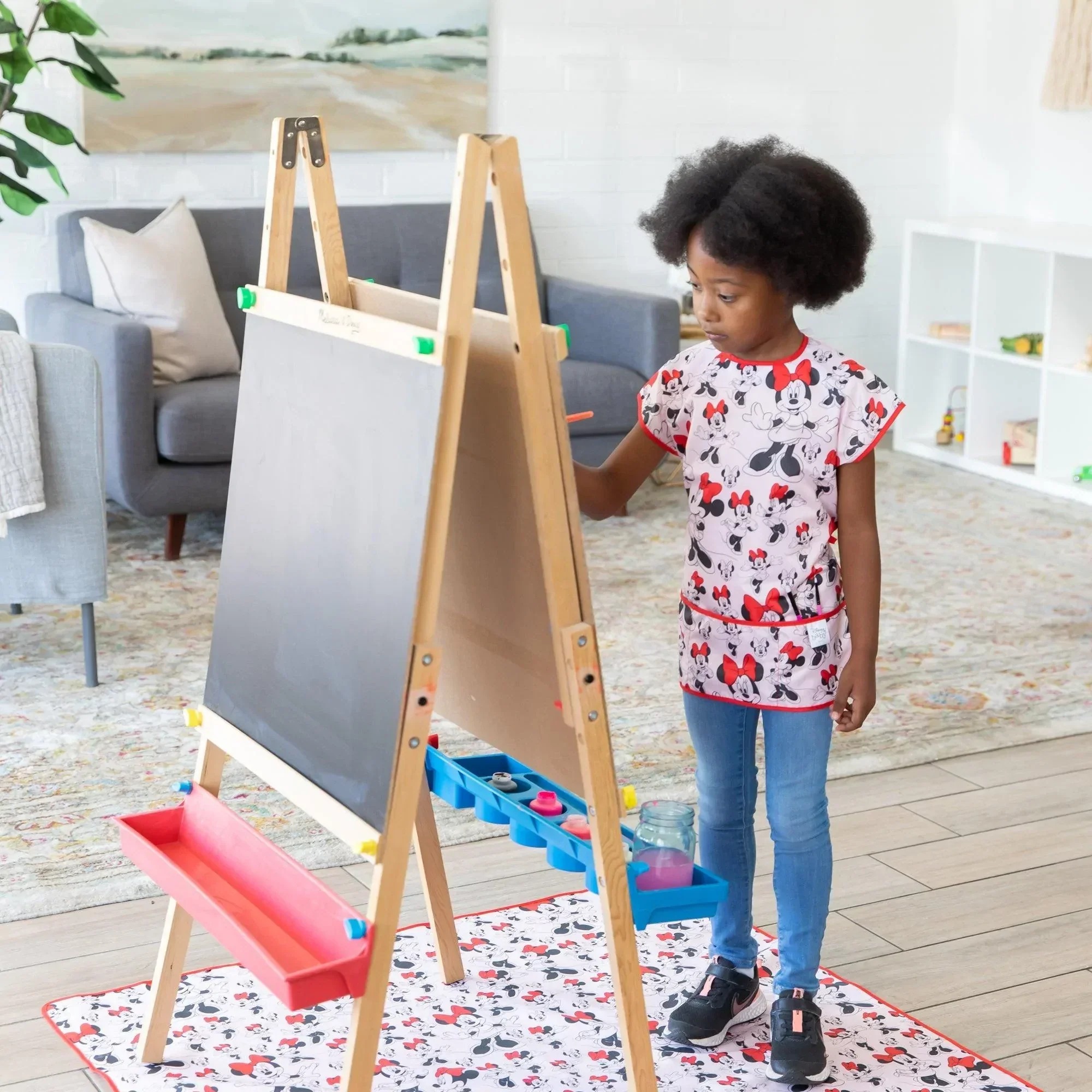 Deuxième Chance (sans emballage d'origine) - Tapis de Protection Anti-éclaboussures - Disney Minnie Mouse - Pink