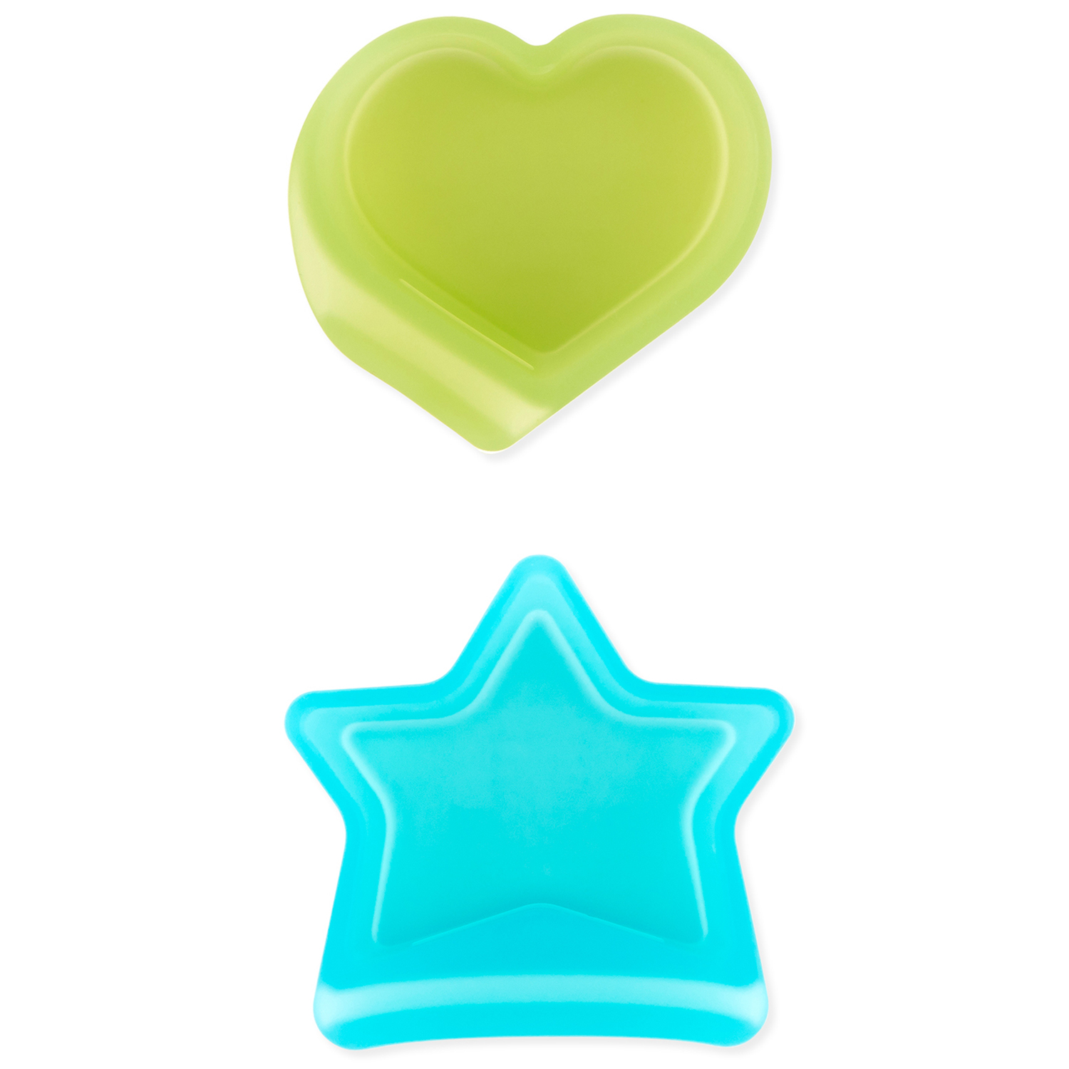 Second Chance (No Original Packaging) - Silicone Little Dippers (2 pack) - Bleu Jelly & Vert Jelly