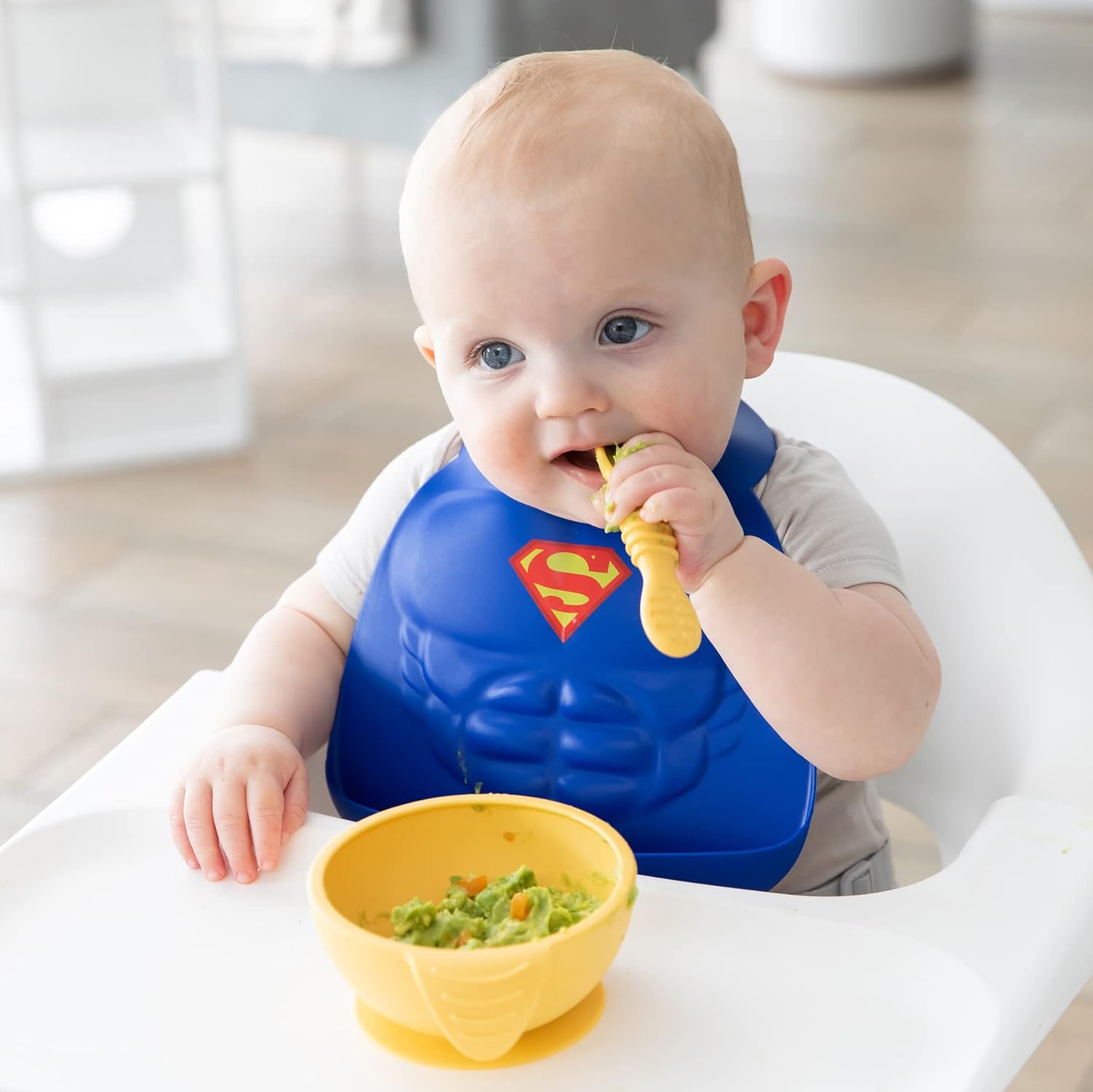 Second chance (no original packaging) - Silicone bib - Superman - Blue