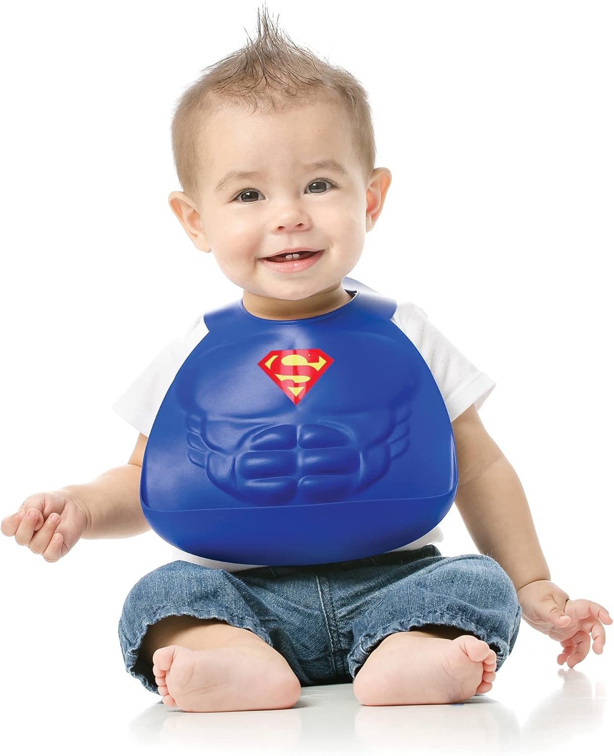 Second chance (no original packaging) - Silicone bib - Superman - Blue