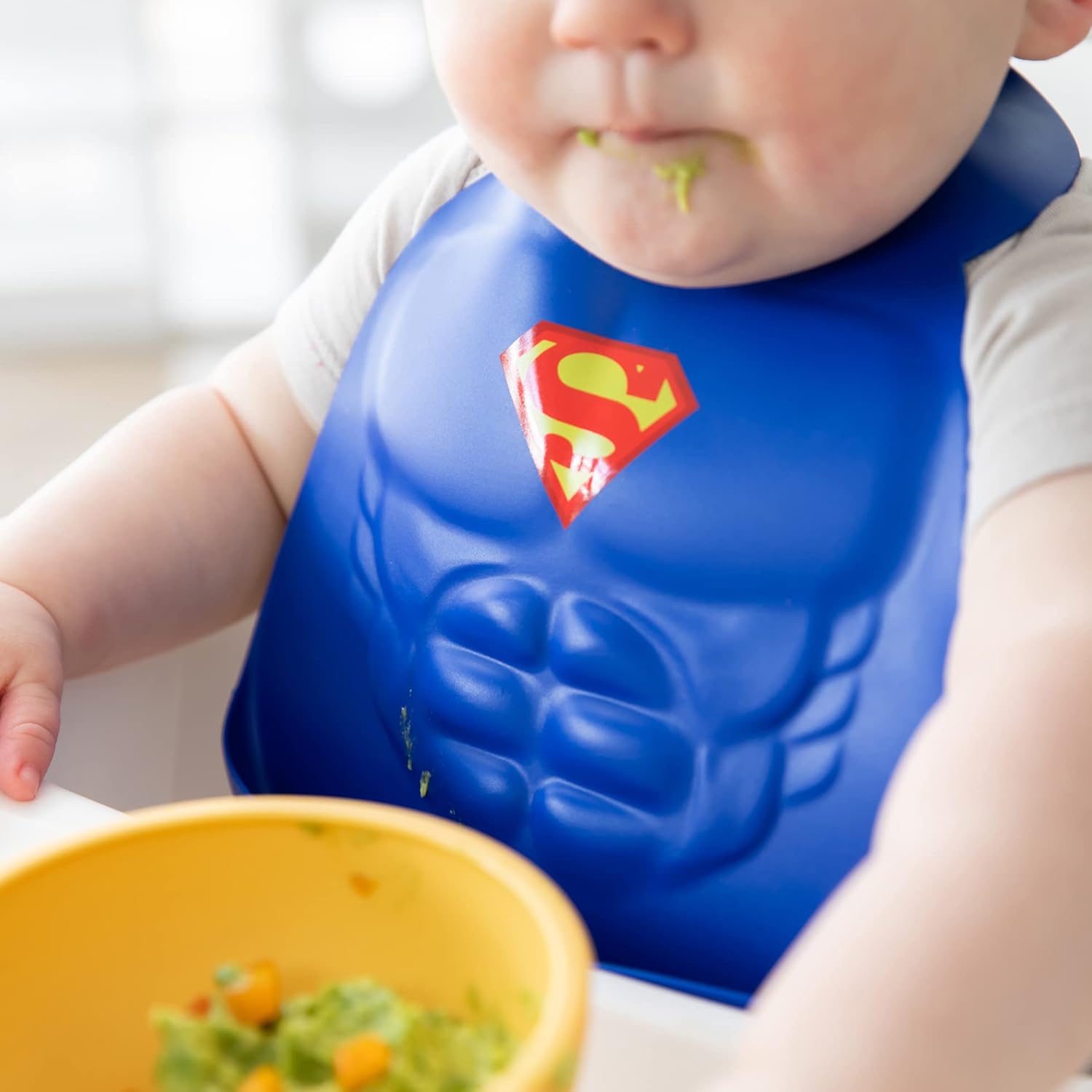 Second chance (no original packaging) - Silicone bib - Superman - Blue