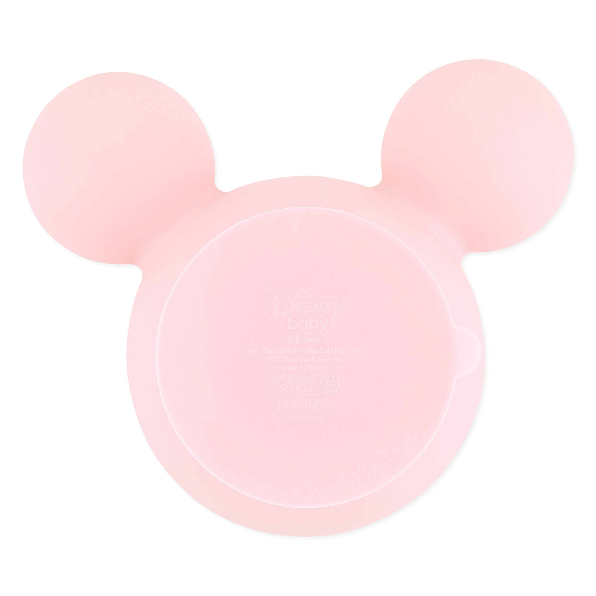 Segunda Oportunidad (sin embalaje original) - Juego de Silicona para Aprender a Comer Solos - Disney Minnie Mouse - Light Pink