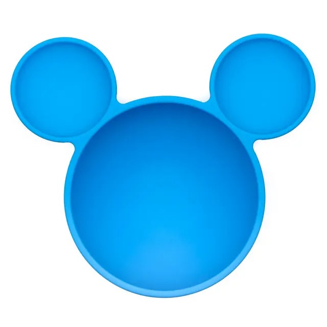 Second chance (no original packaging) - Silicone first feeding set - Disney Mickey Mouse - Blue