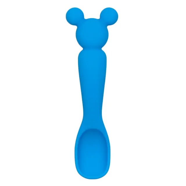 Second chance (no original packaging) - Silicone first feeding set - Disney Mickey Mouse - Blue