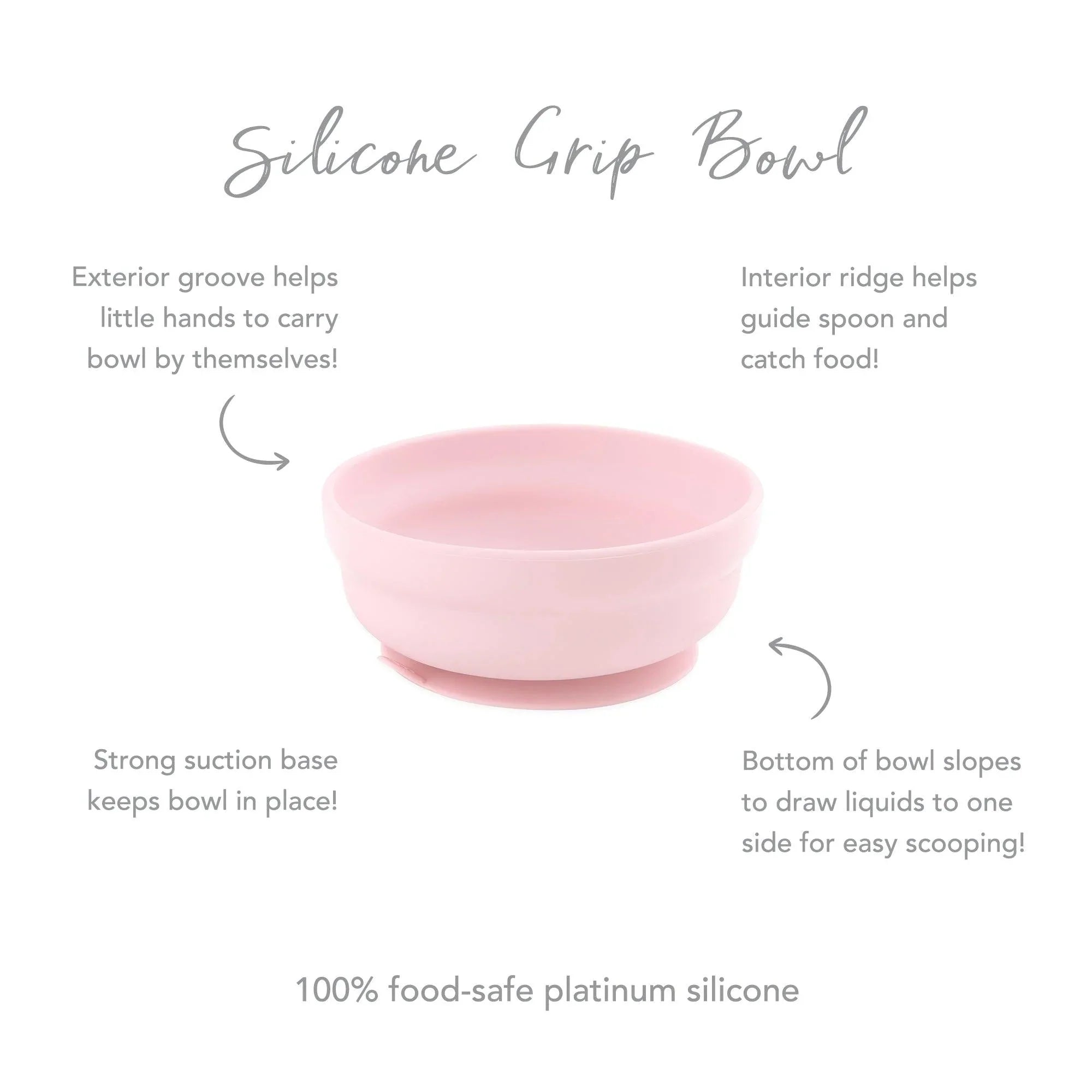 Second chance (no original packaging) - Silicone grip bowl - Pink
