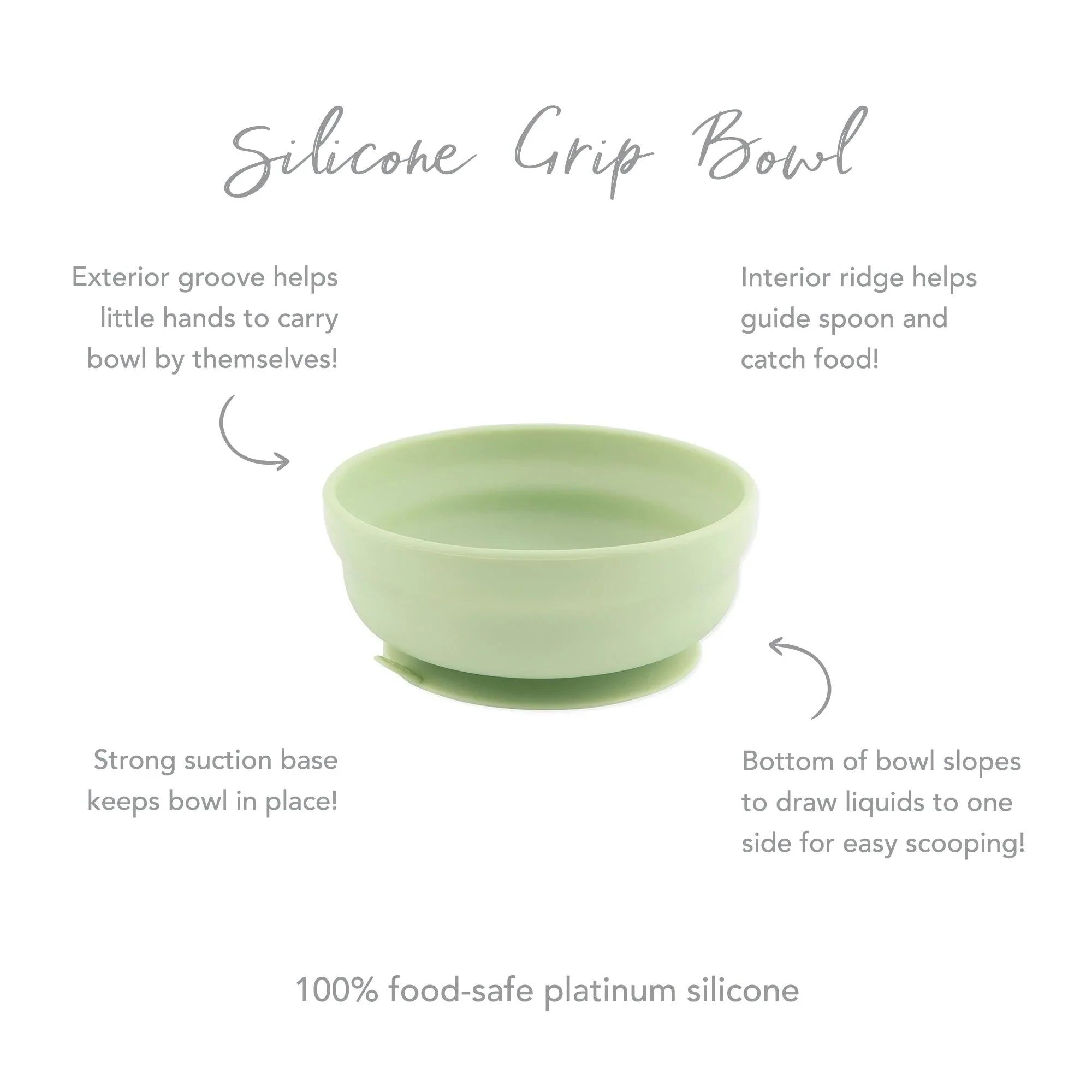 Second chance (no original packaging) - Silicone grip bowl - Sage