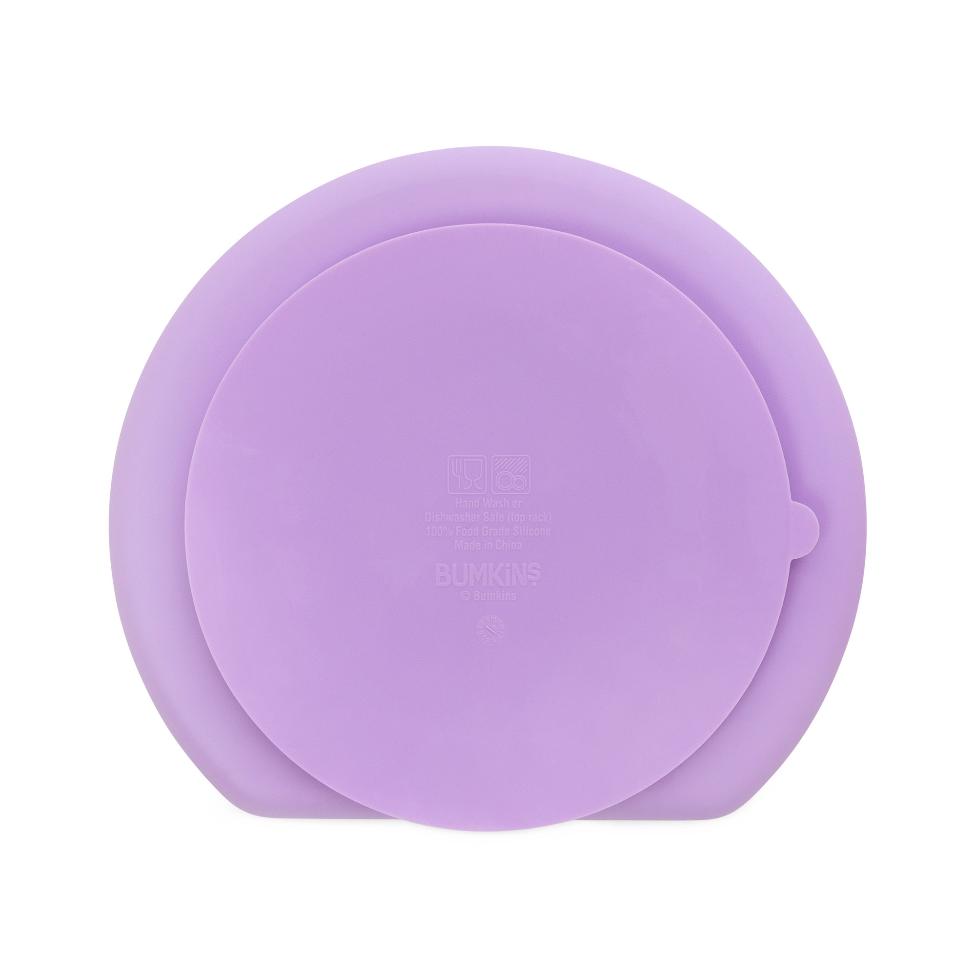 Second chance (no original packaging) - Silicone grip dish (3 section) - Lavender