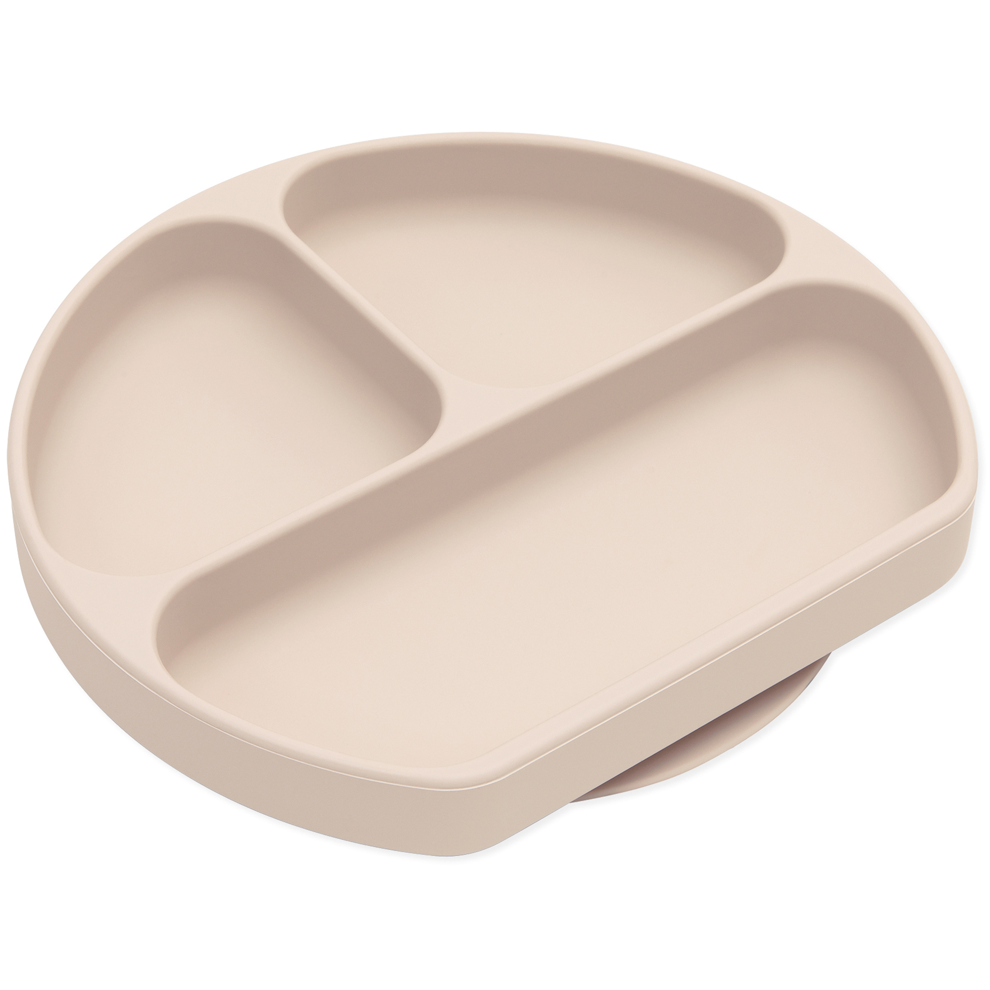 Second chance (no original packaging) - Silicone grip dish (3 section) - Sand