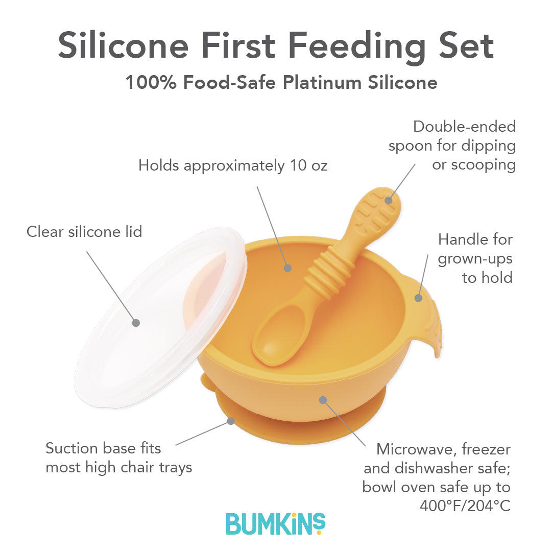 Second Chance (No Original Packaging) - Silicone First Feeding Set - Orange
