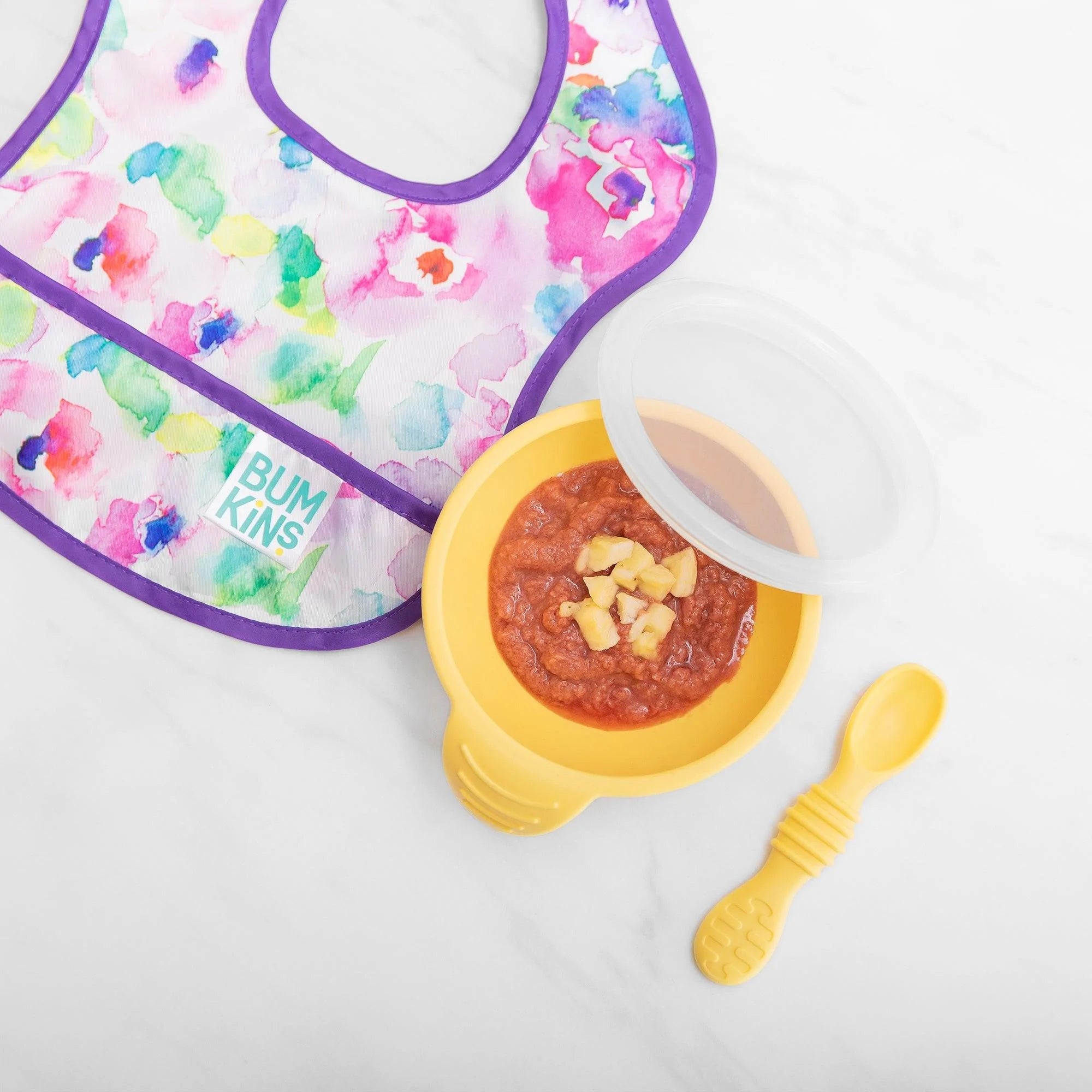 Second Chance (No Original Packaging) - Silicone First Feeding Set - Pineapple