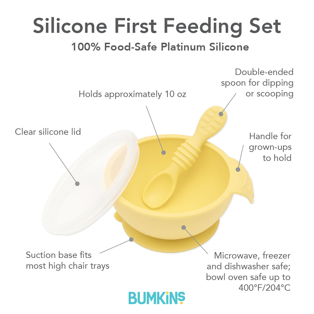 Second Chance (No Original Packaging) - Silicone First Feeding Set - Pineapple
