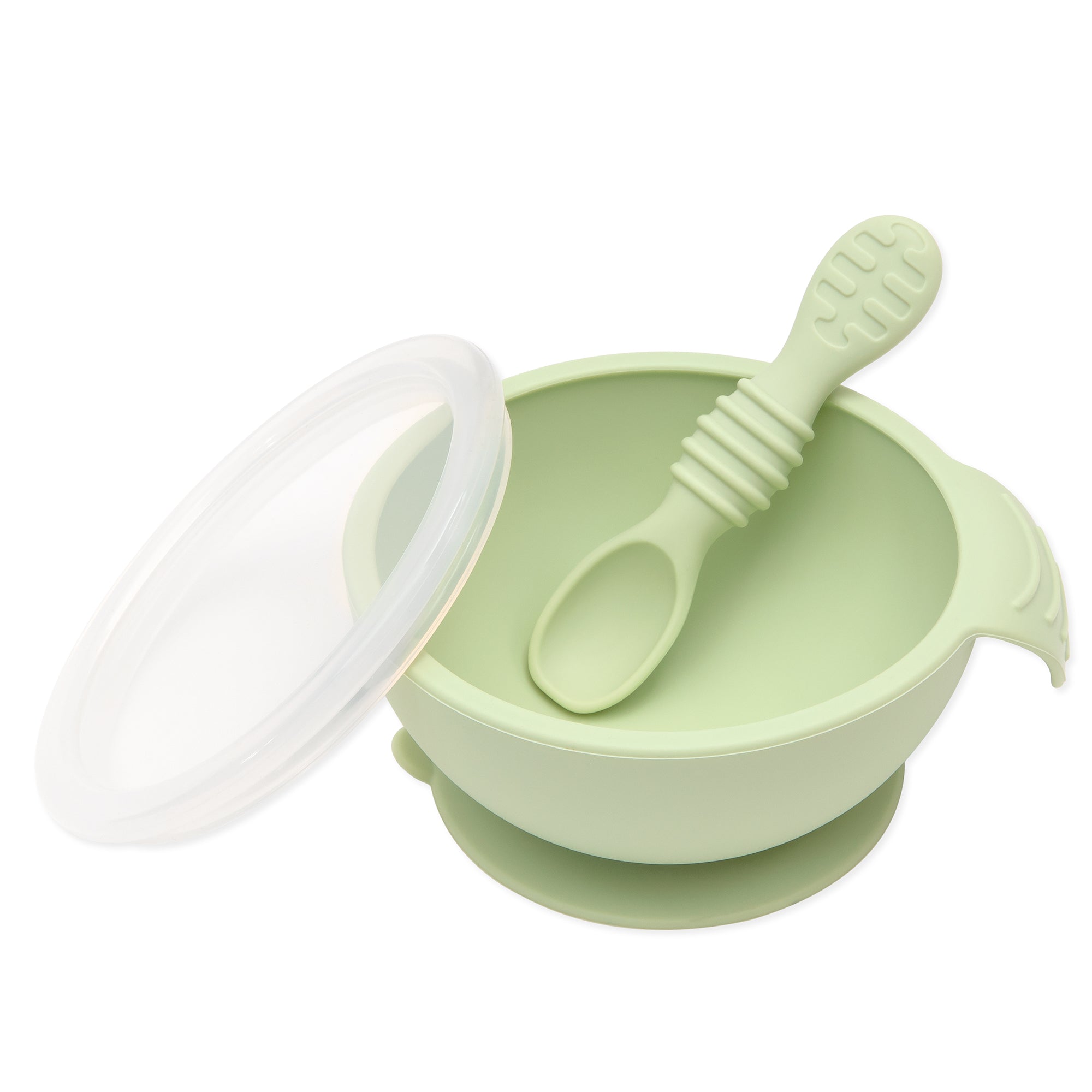 Second Chance (No Original Packaging) - Silicone First Feeding Set - Sage