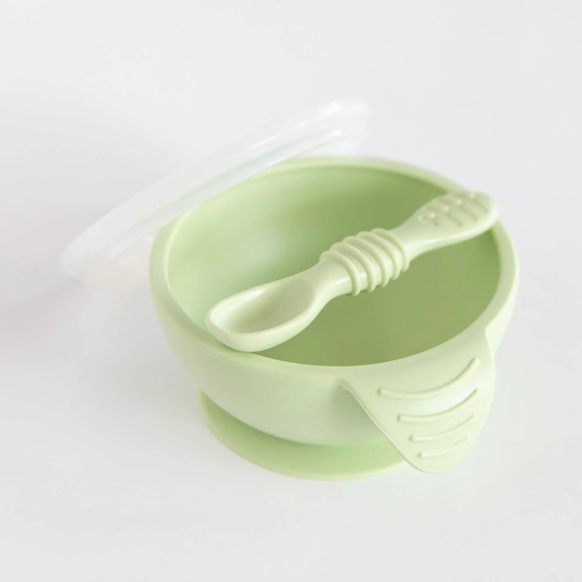 Second Chance (No Original Packaging) - Silicone First Feeding Set - Sage